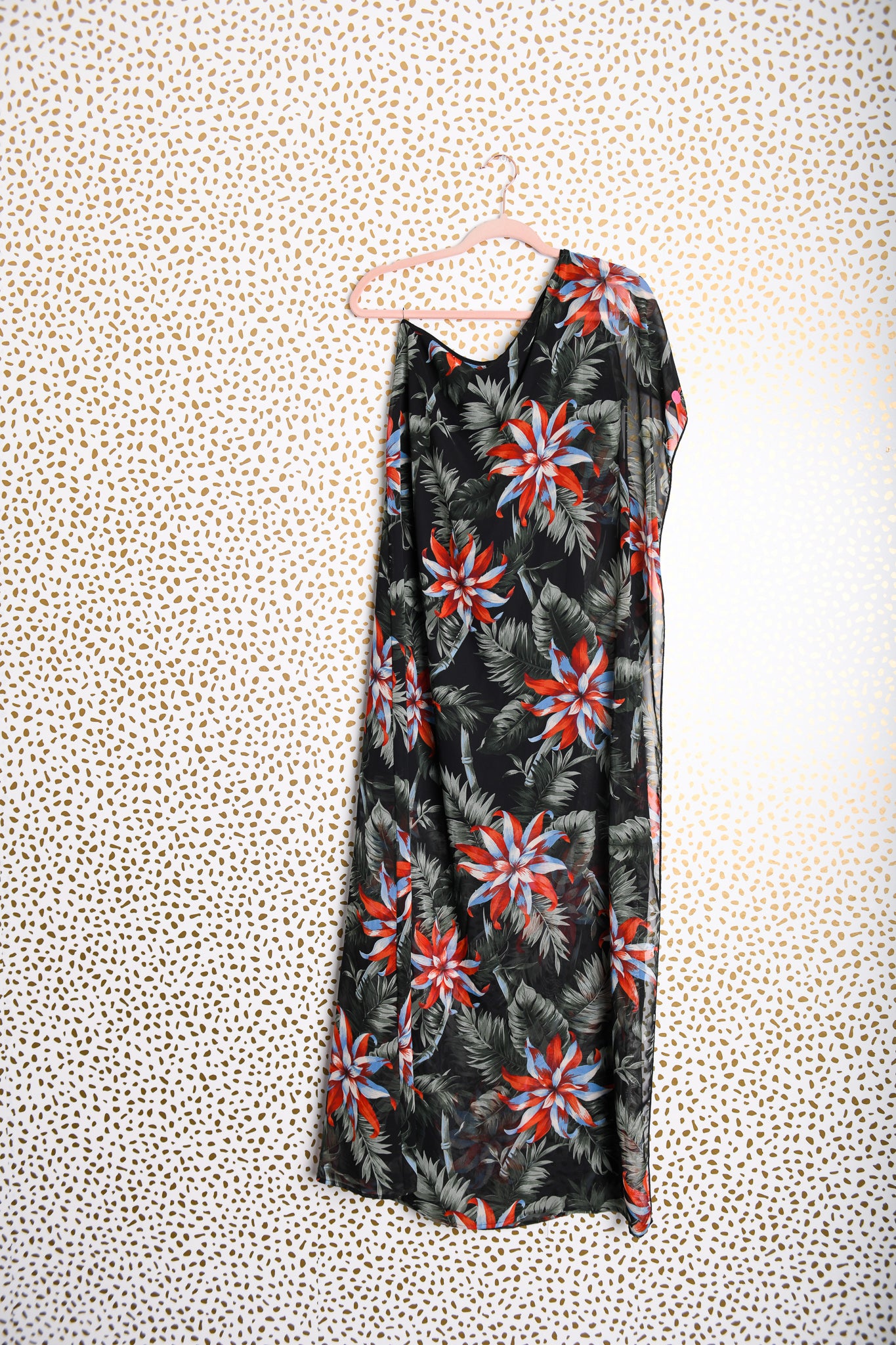 Aura one shoulder maxi dress Size S/ EUC