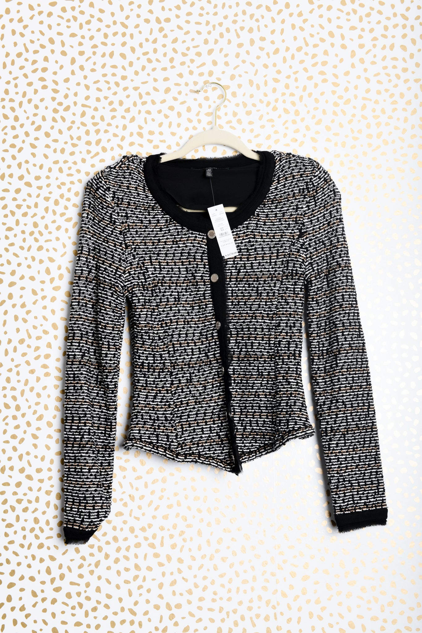 White House Black Market fitted sweater jacket Size XS/ NWT