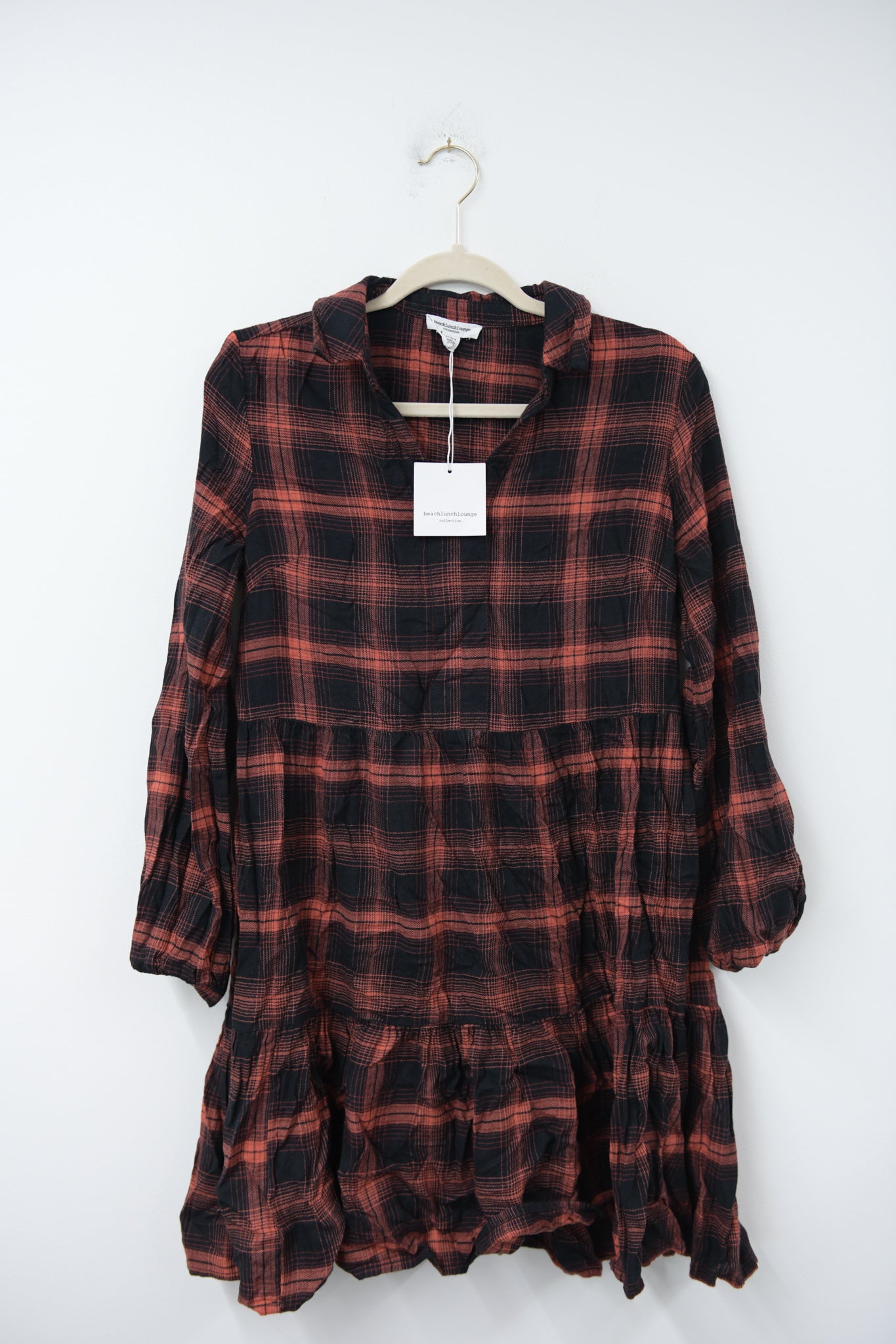 Beach Lunch Lounge flannel mini dress Size S / NWT