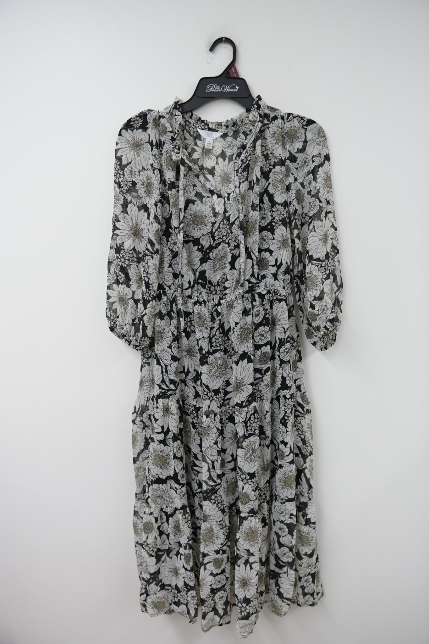 Time and Tru 3/4 sleeve midi dress Size S / NWT