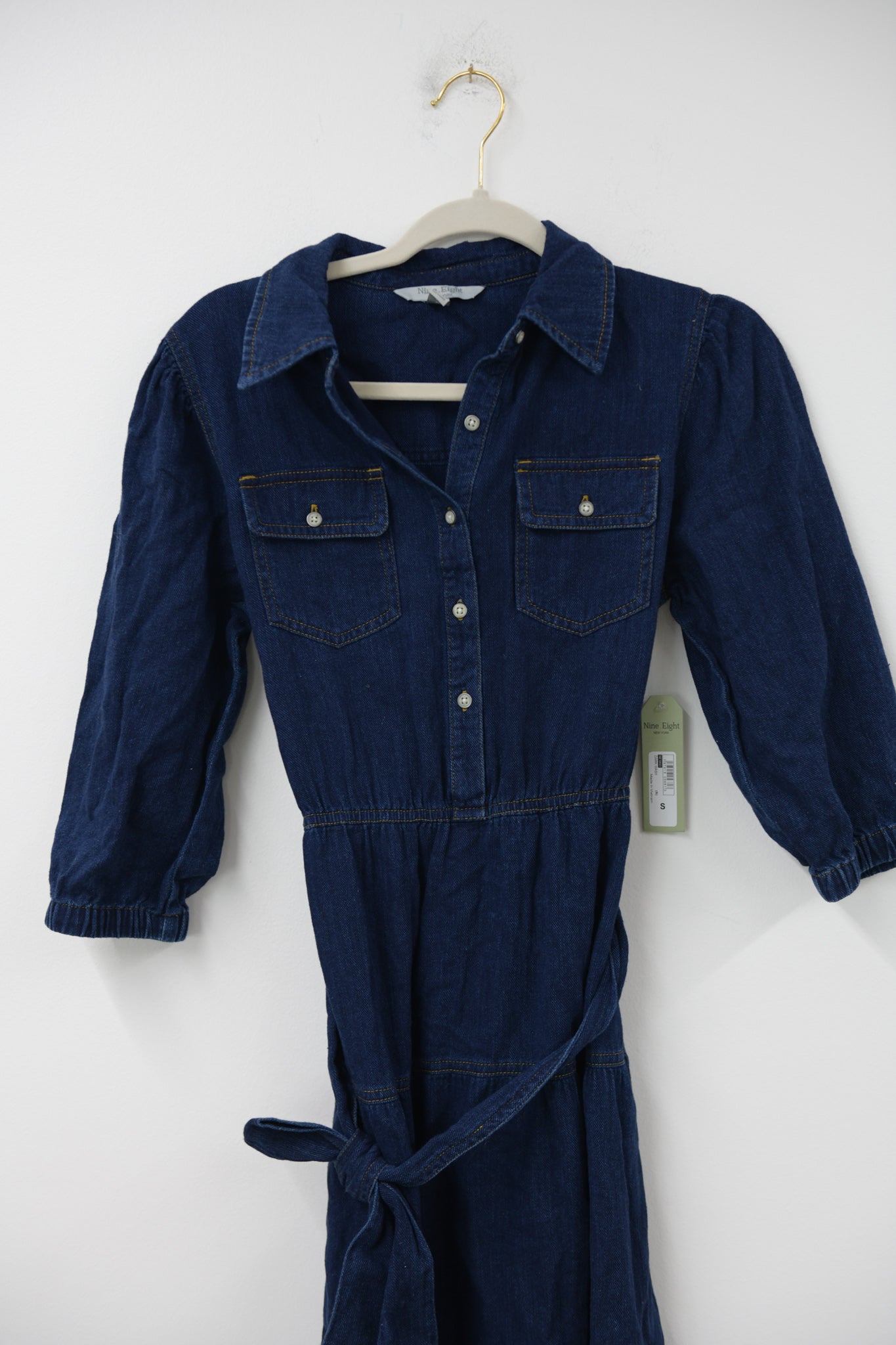 Nine Eight denim midi dress Size S / NWT