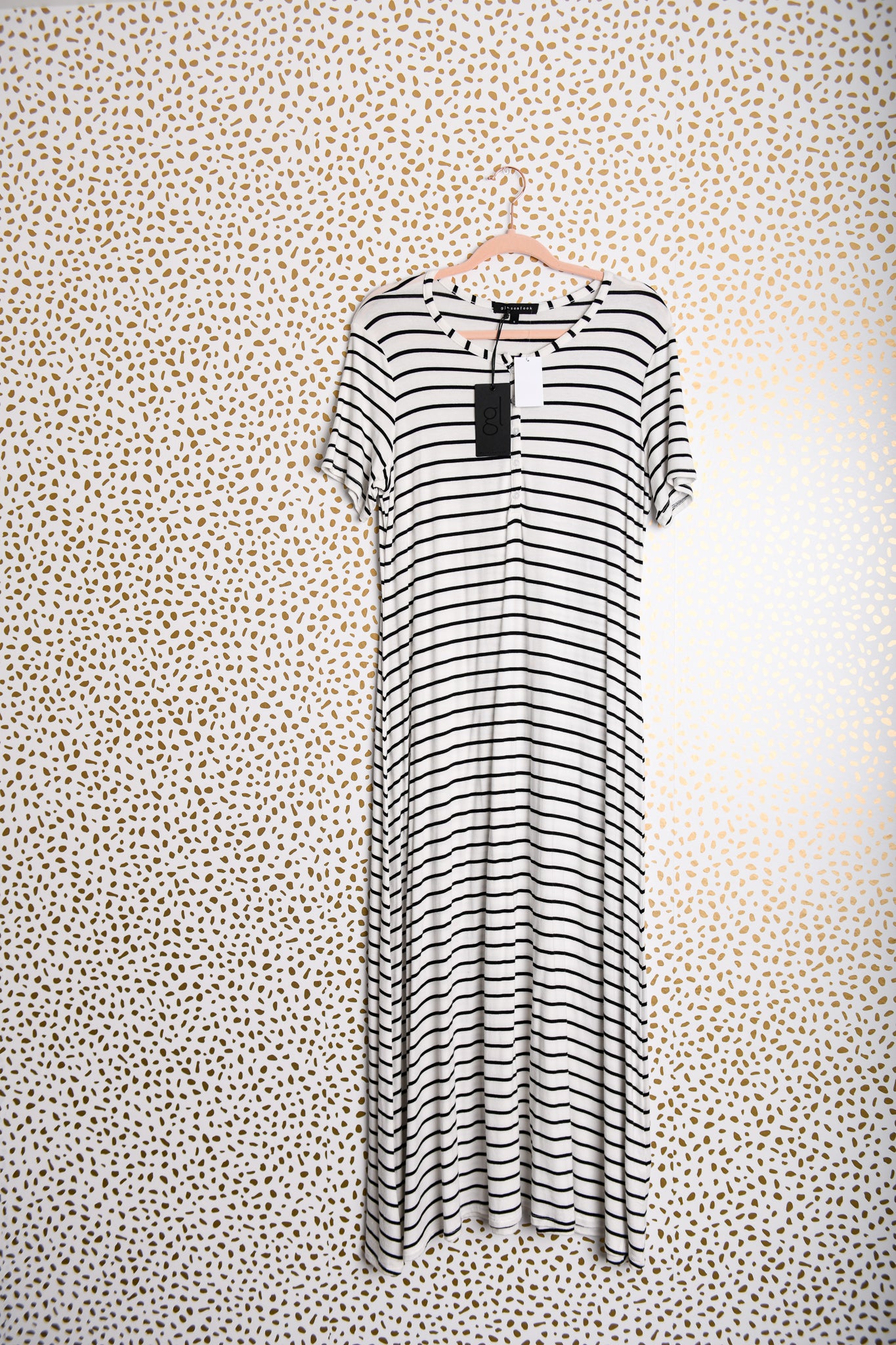 Gibson Look short sleeve midi dress Size S \ NWT