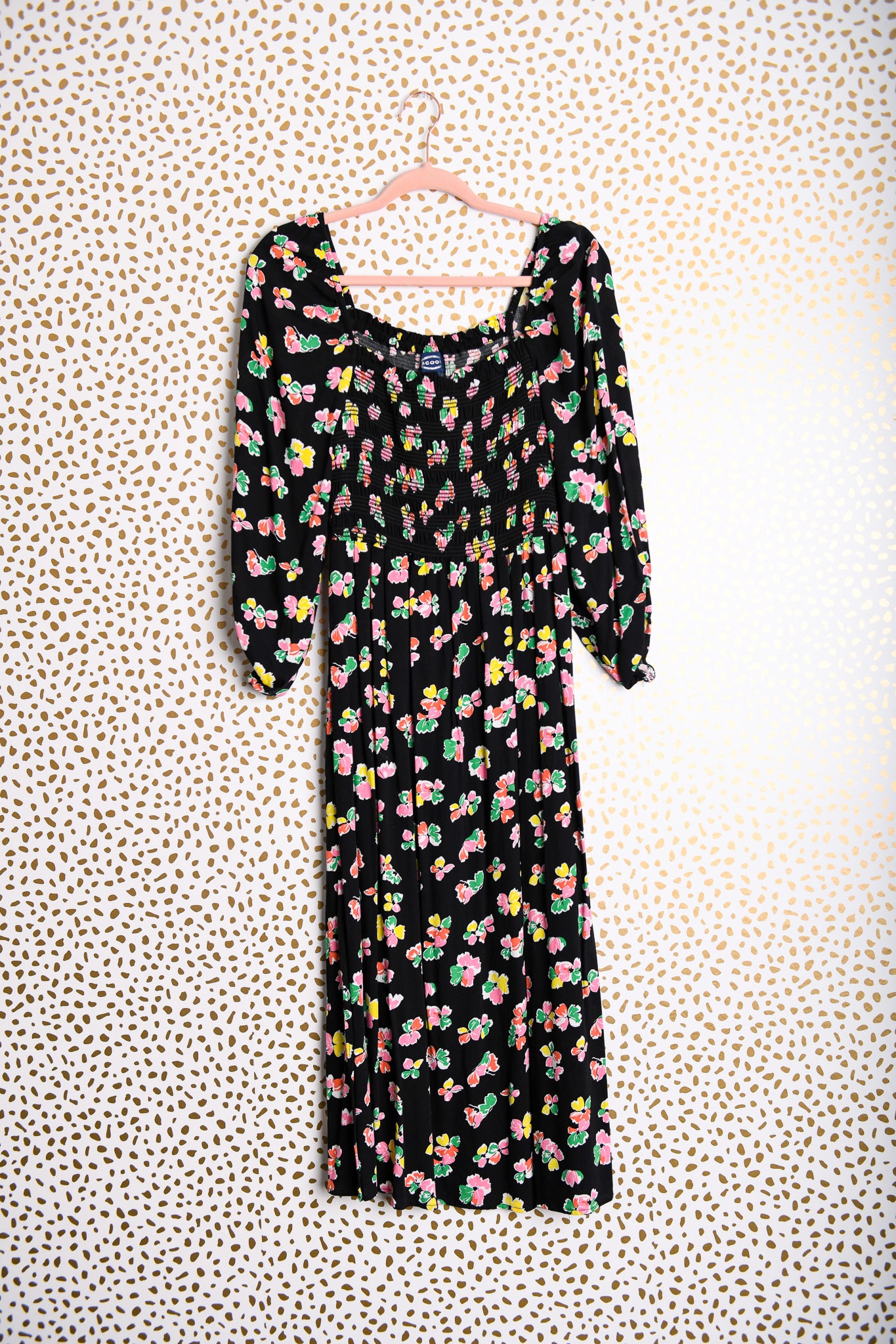 Scoop long sleeve midi dress Size S \ EUC