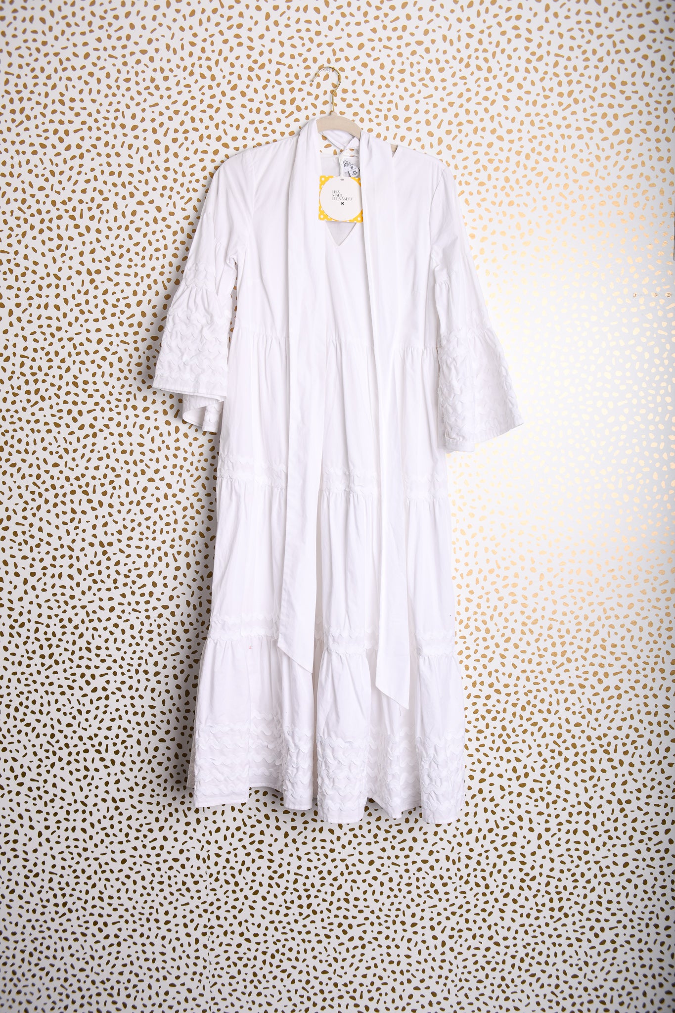 Lisa Marie Fernandez 3/4 sleeve midi dress Size XXS \ NWT