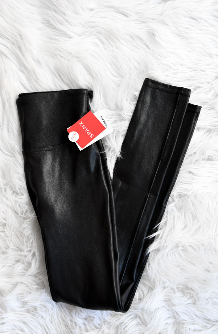 Spanx faux leather leggings Size S/NWT