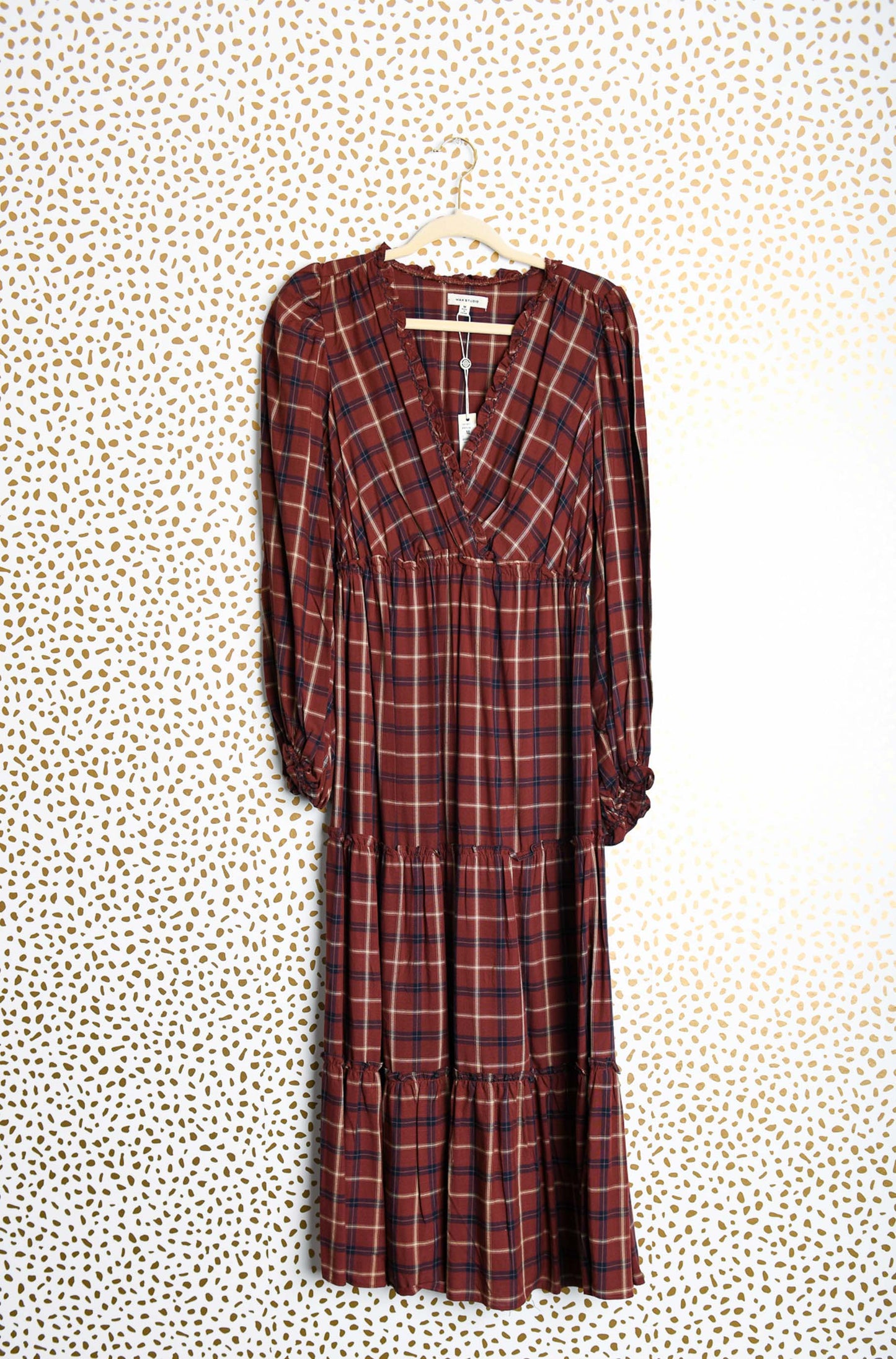Max Studio long sleeve maxii dress Size M \ NWT