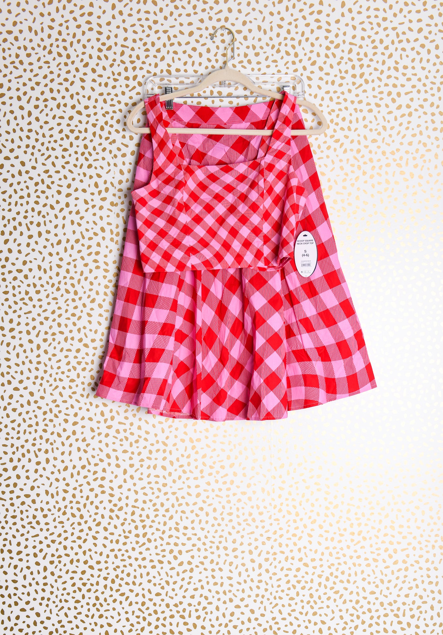 Scoop matching cropped shirt/high waisted skirt Size S / NWT