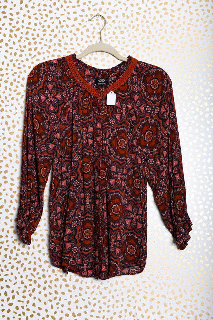 Bobeau long sleeve blouse Size S /EUC