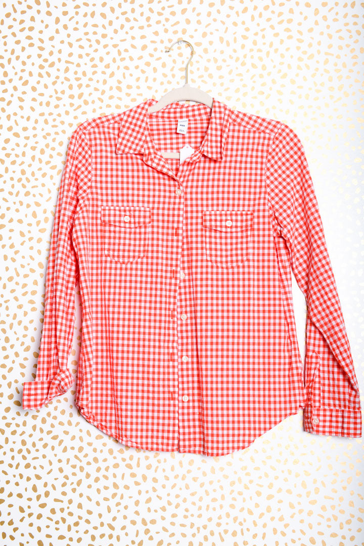 Old Navy long sleeve button up Size M /EUC