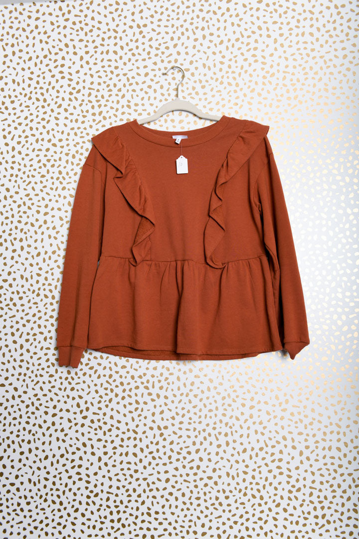 The Get long sleeve sweatshirt blouse Size S / EUC