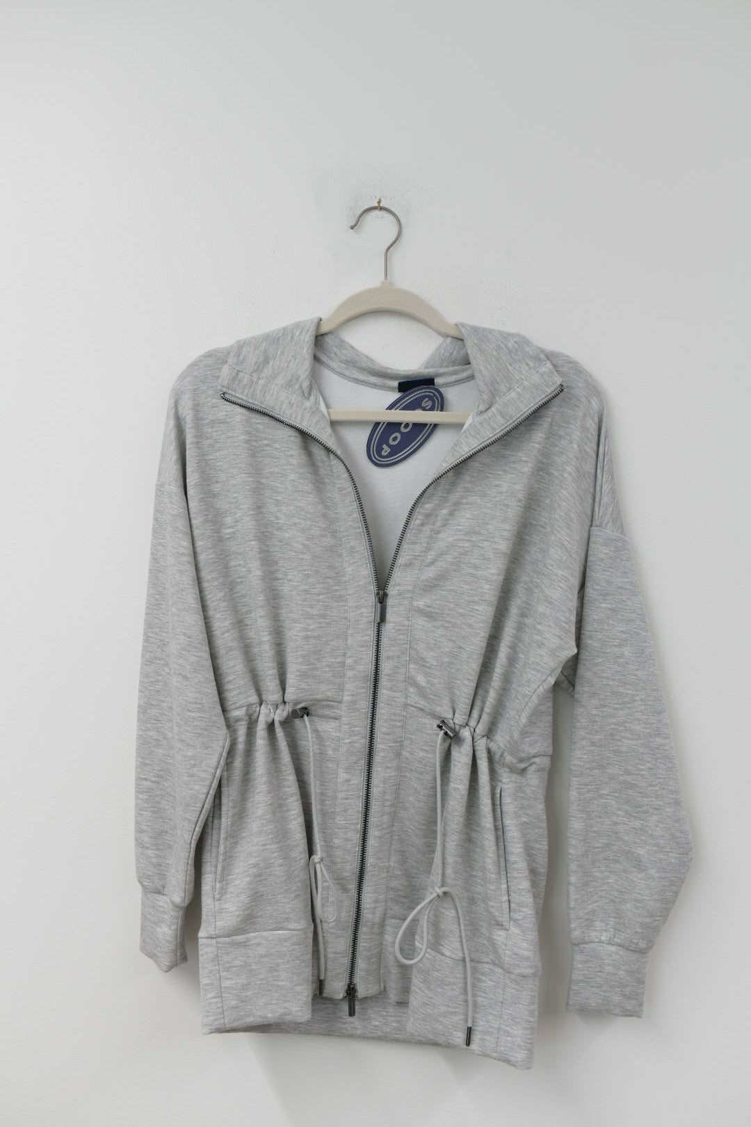 Scoop scuba drawstring full zip Size XS / NWT