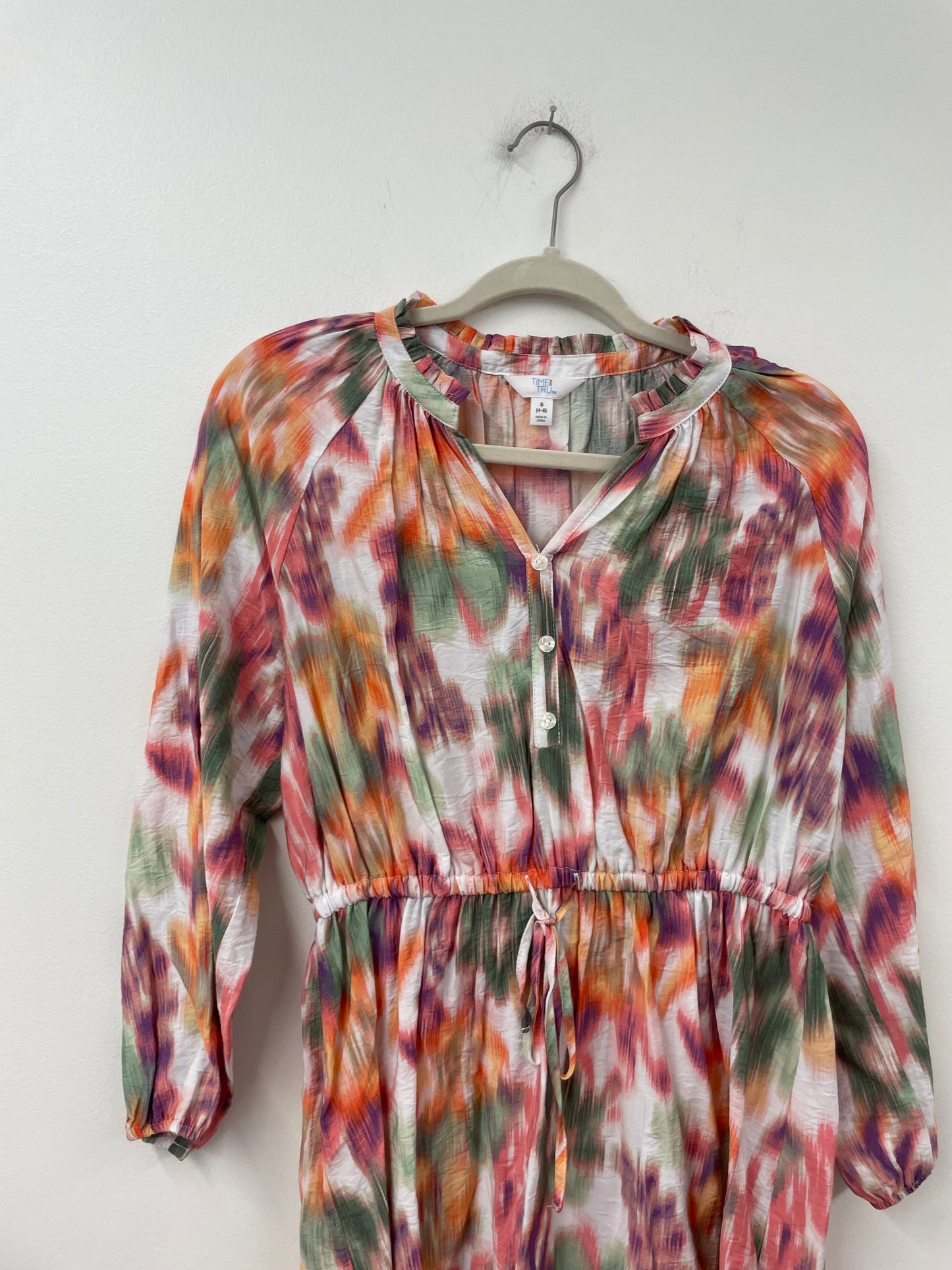 Time and Tru long sleeve mini dress Size S /EUC