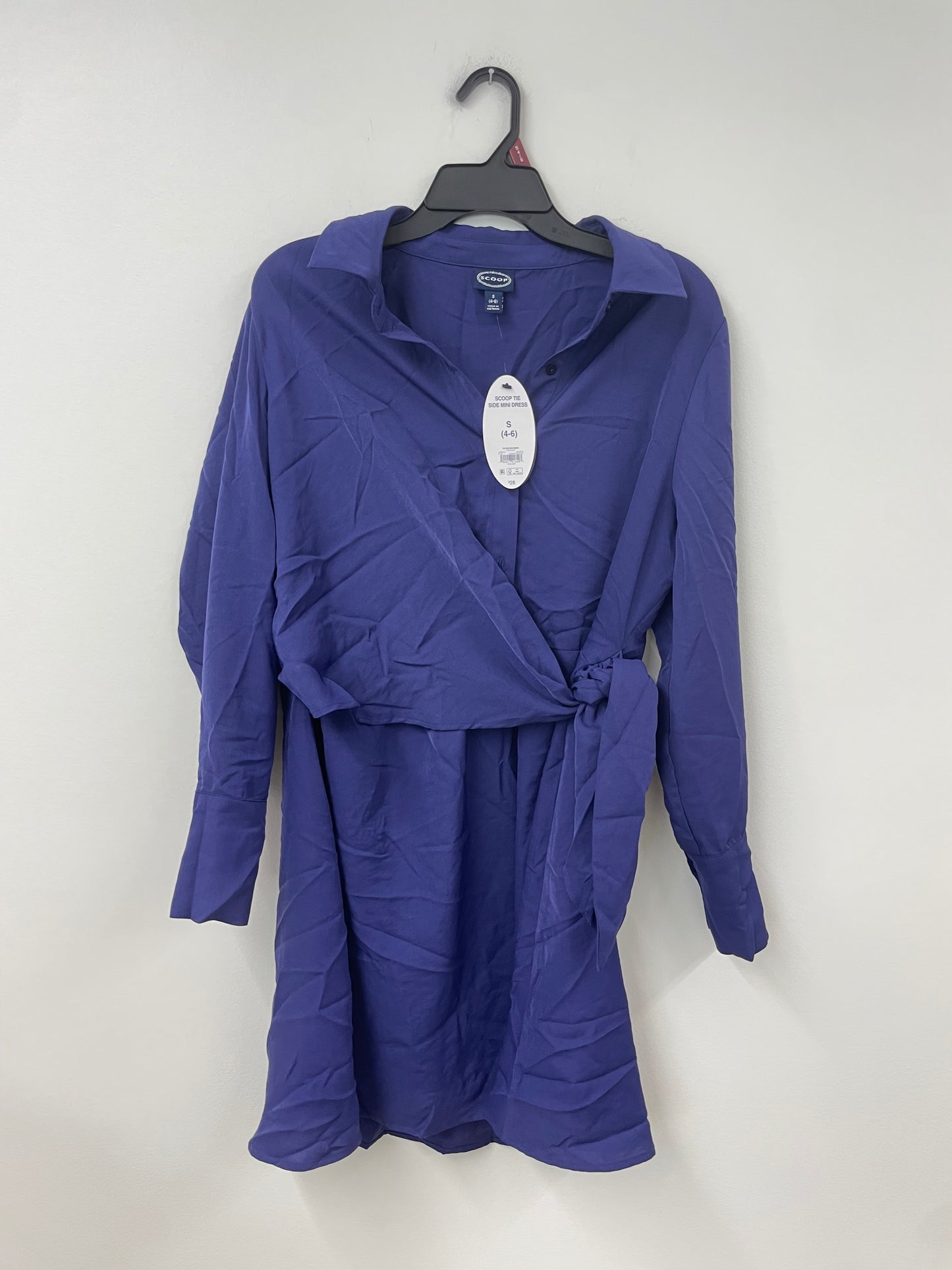 Scoop tie side mini dress Size S / NWT