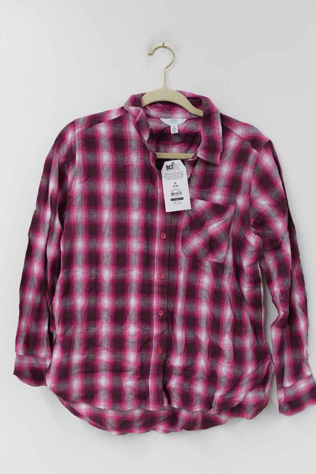 Time and Tru button up flannel Size S / NWT