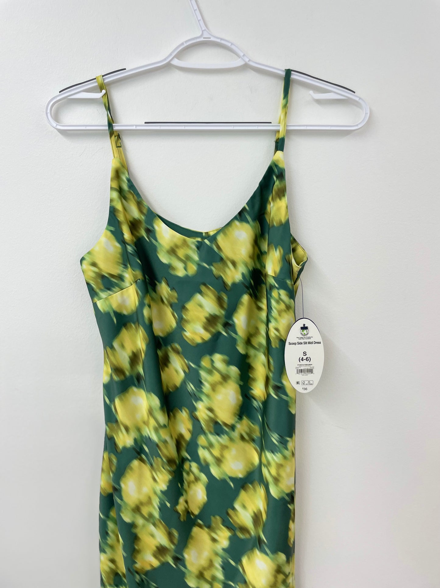 Scoop side slit midi dress Size S /NWT