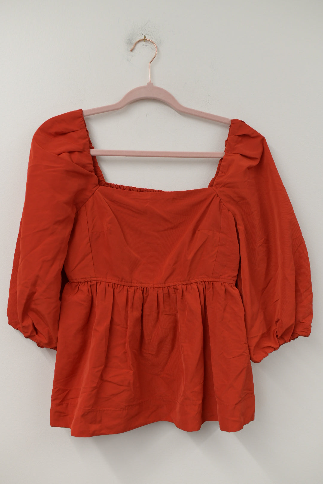 Free Assembly puffed sleeve blouse Size S \ EUC