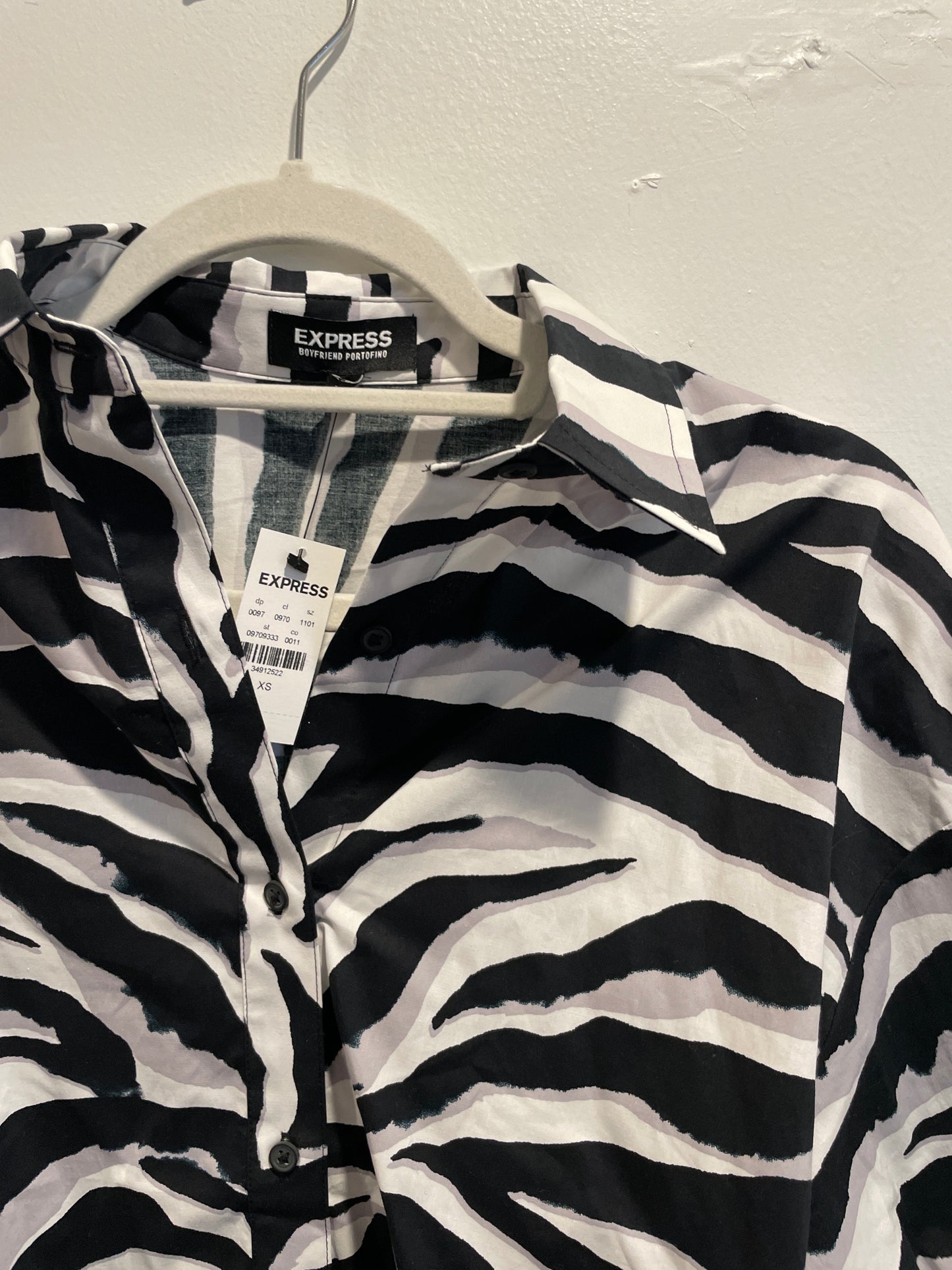 Express long sleeve button up blouse / Size XS / NWT