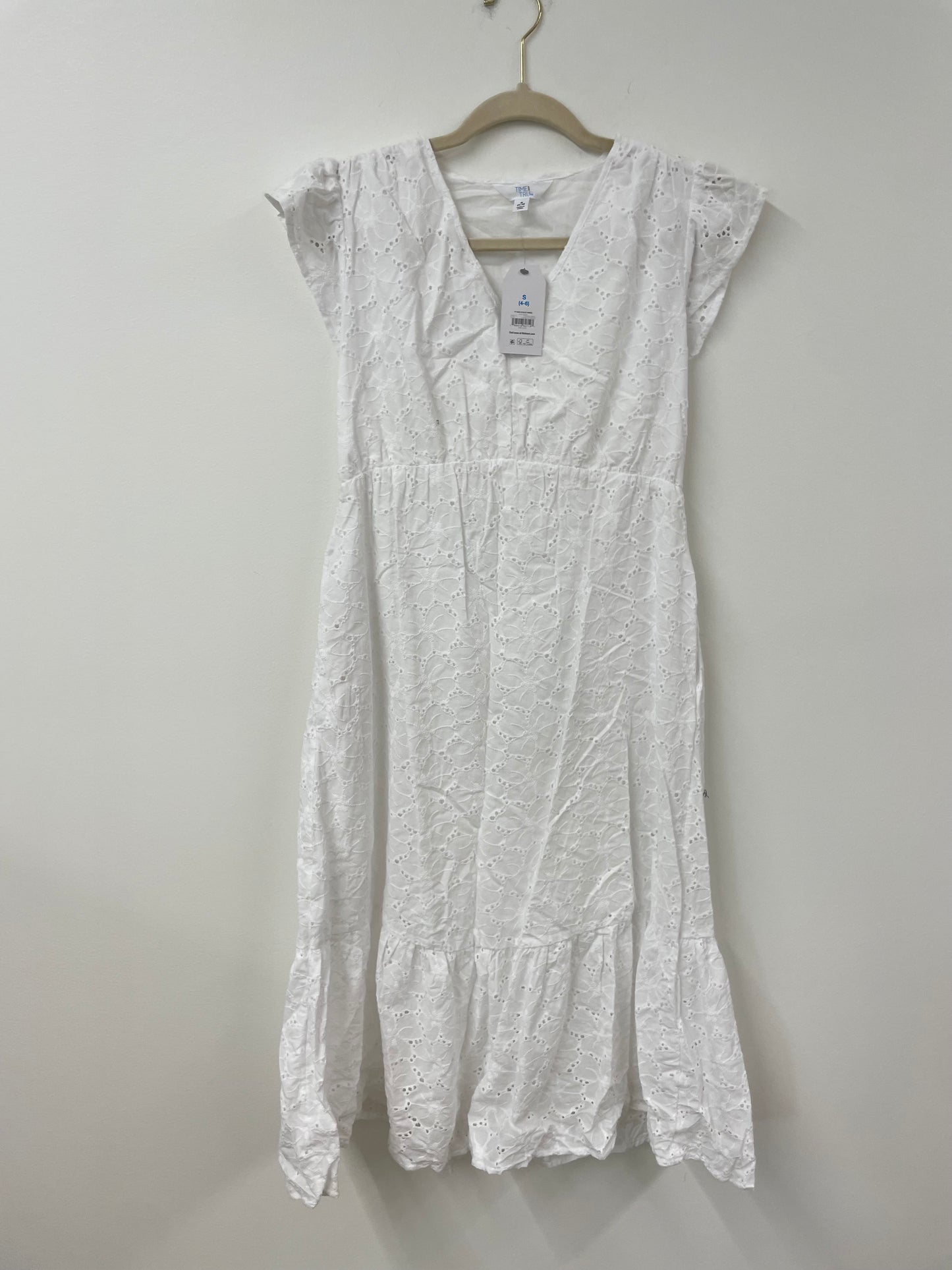 Time & Tru eyelet midi dress Size S / NWT