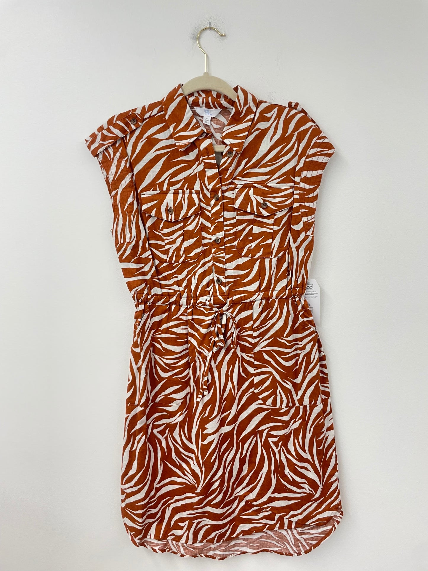 Time and Tru utility shirt dress Size S / NWT