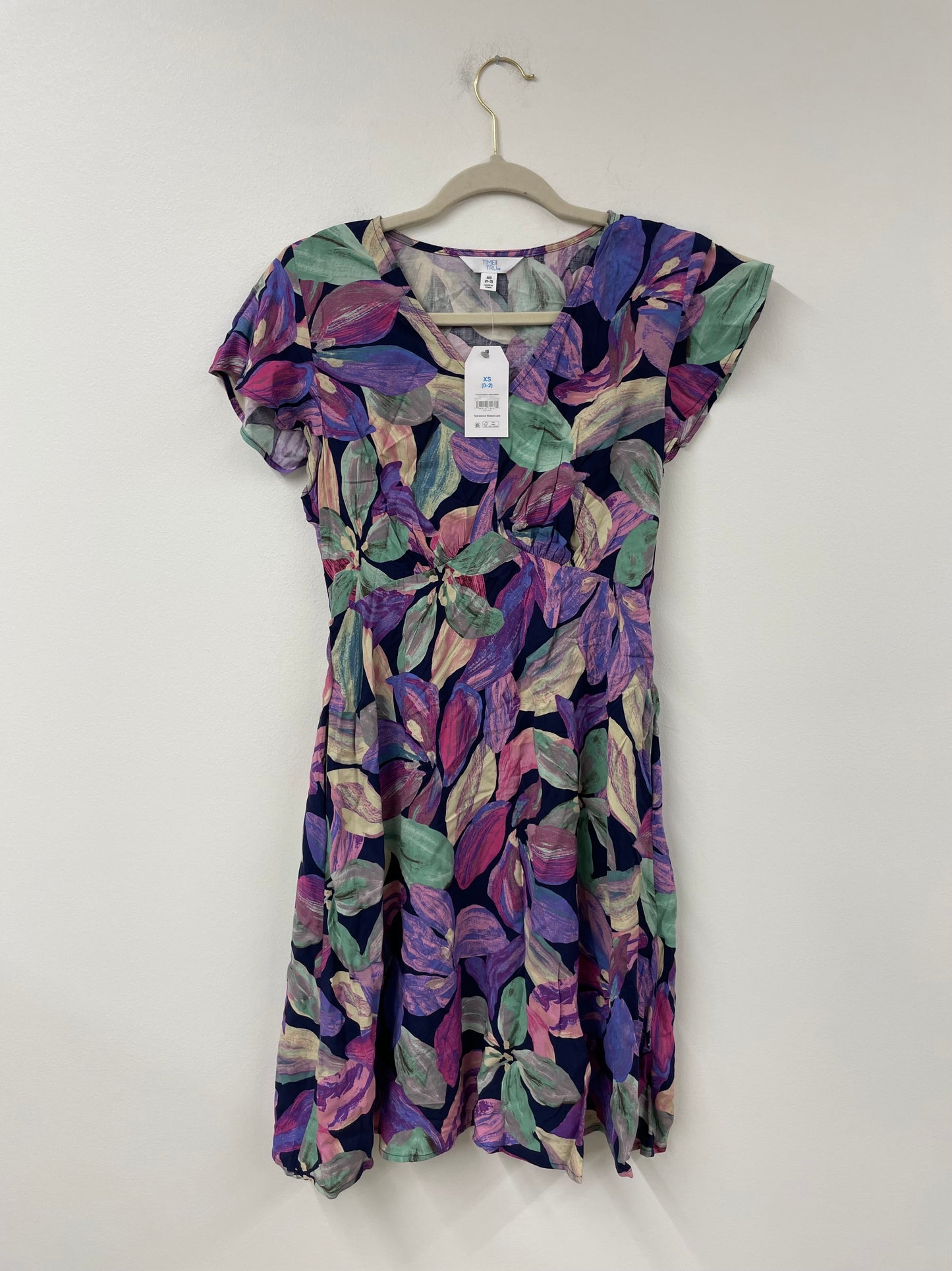 Time and Tru flutter sleeve mini dress Size XS / NWT