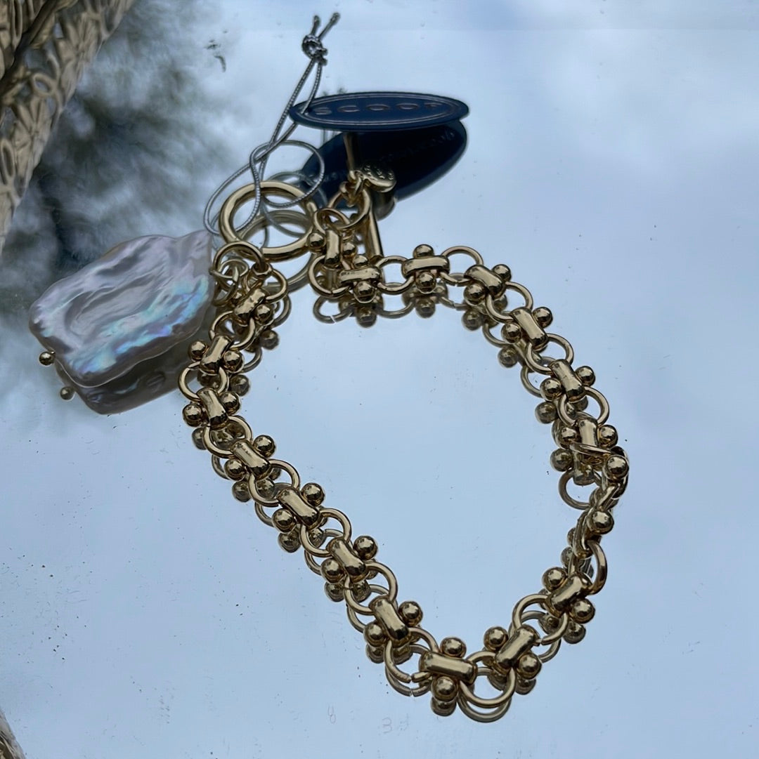 Scoop gold bracelet
