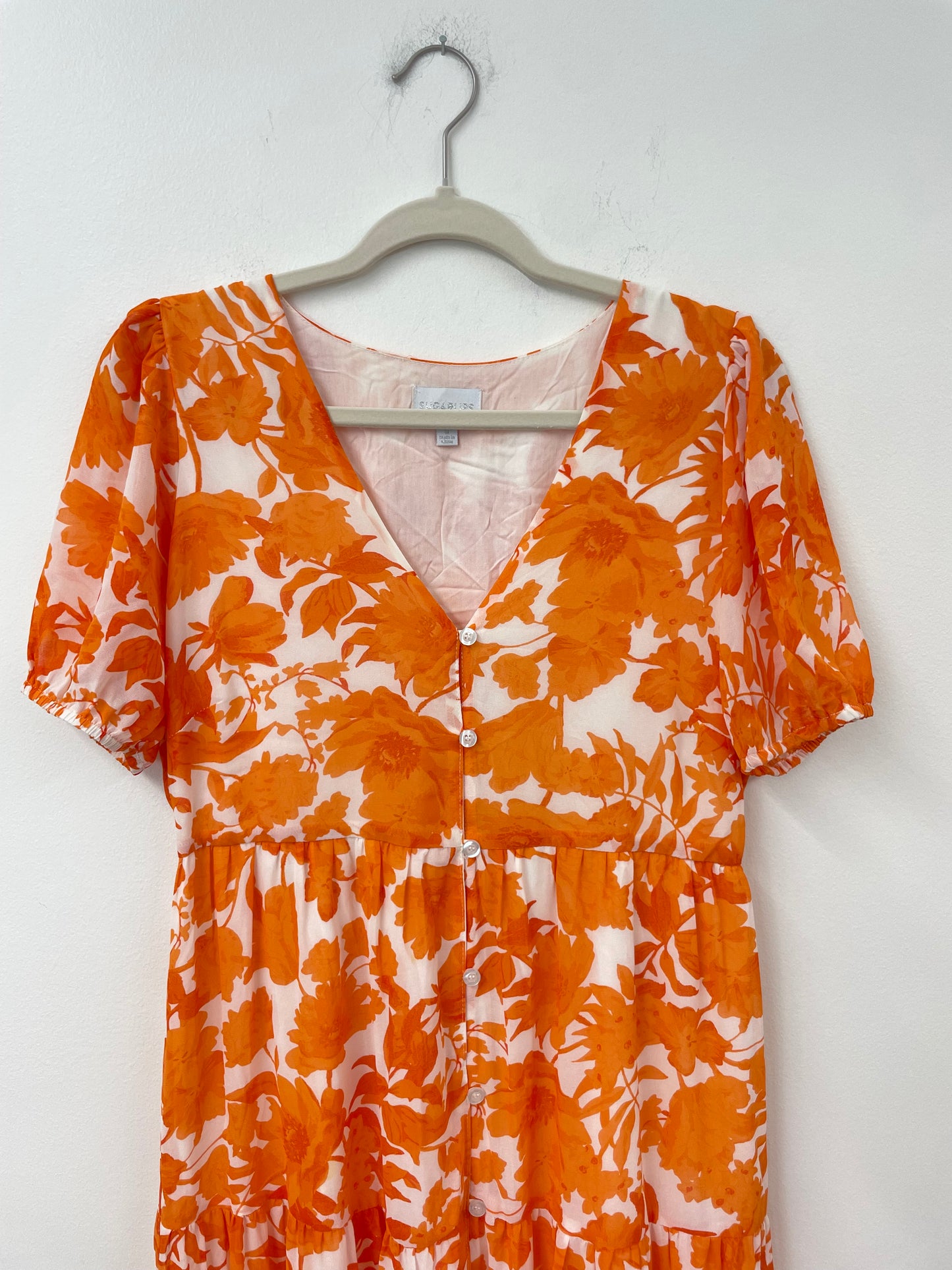 Sugar Lips v neck tiered maxi dress Size M / EUC