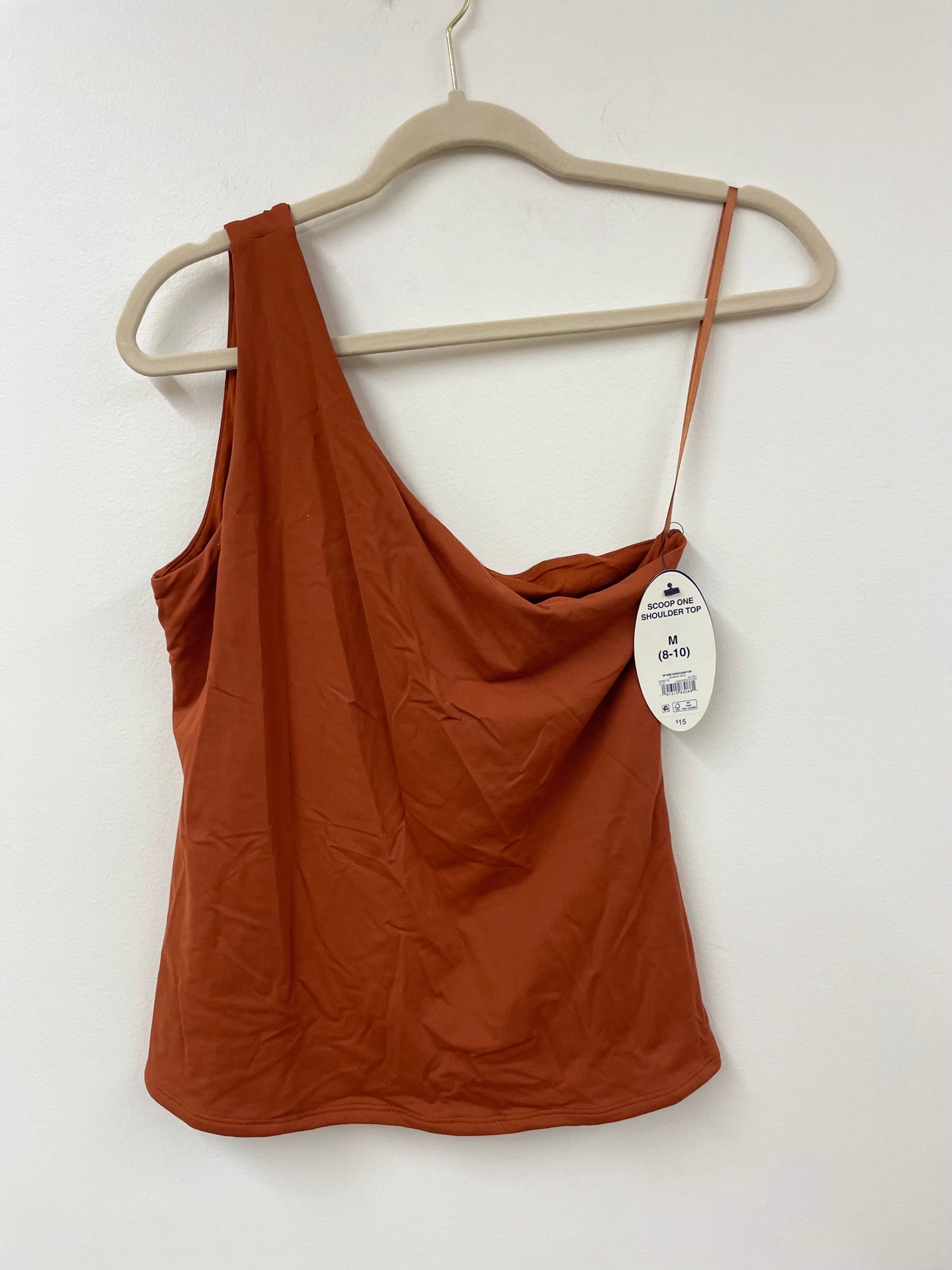 Scoop one shoulder top Size M / NWT