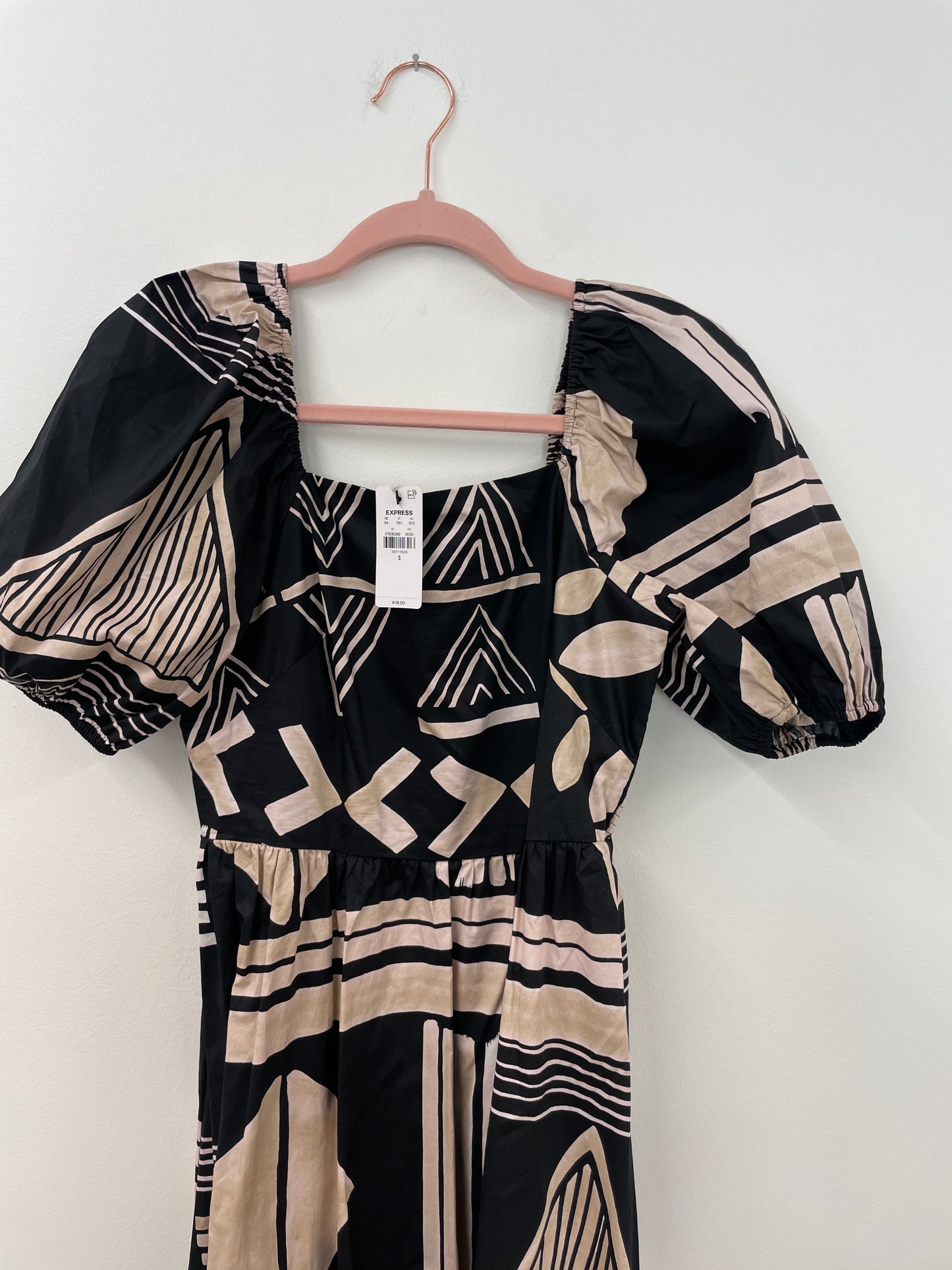 Express puffed sleeve maxi dress Size S / NWT