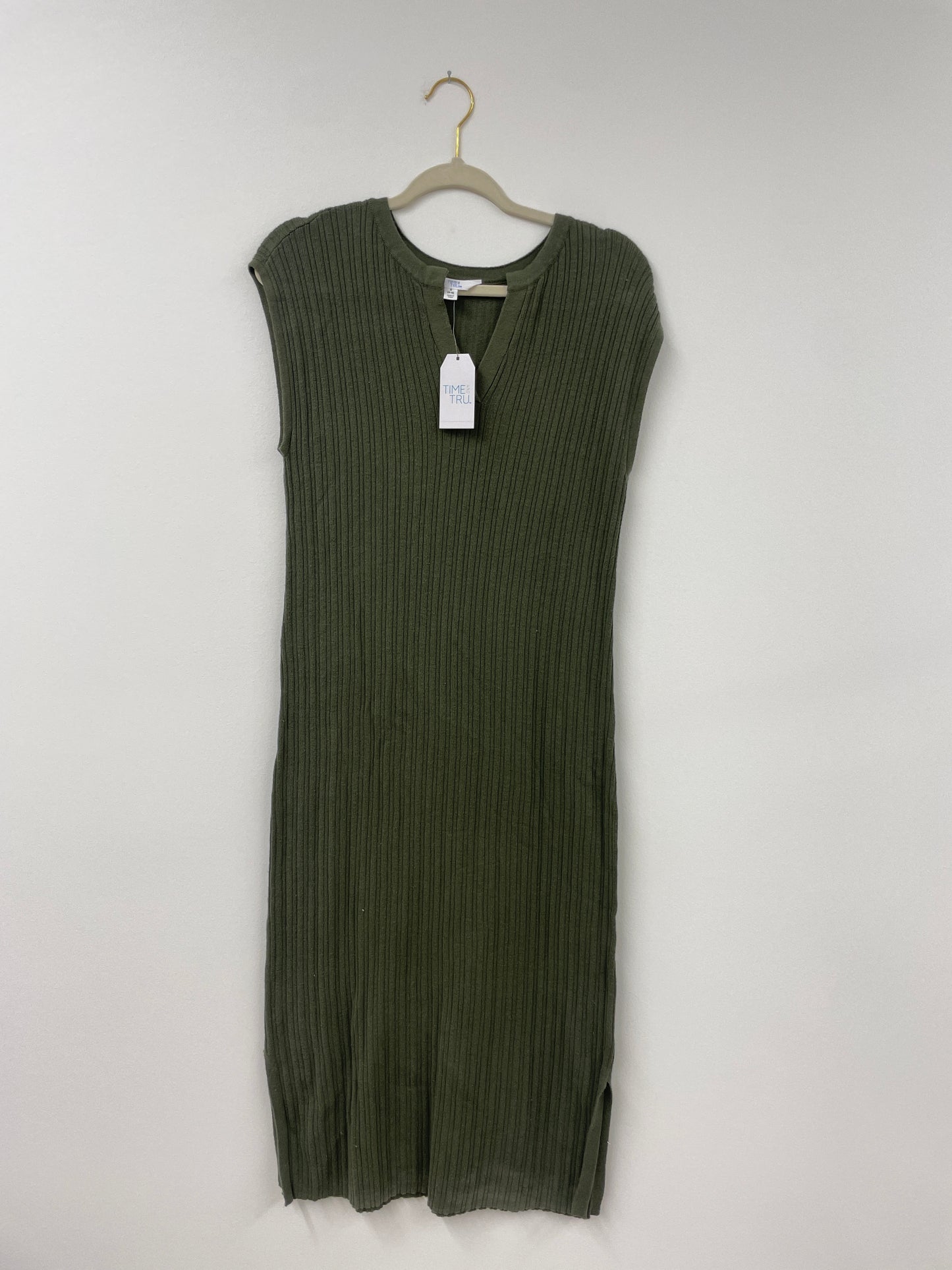 Time and Tru ribbed sleeveless midi dress Size S /NWT