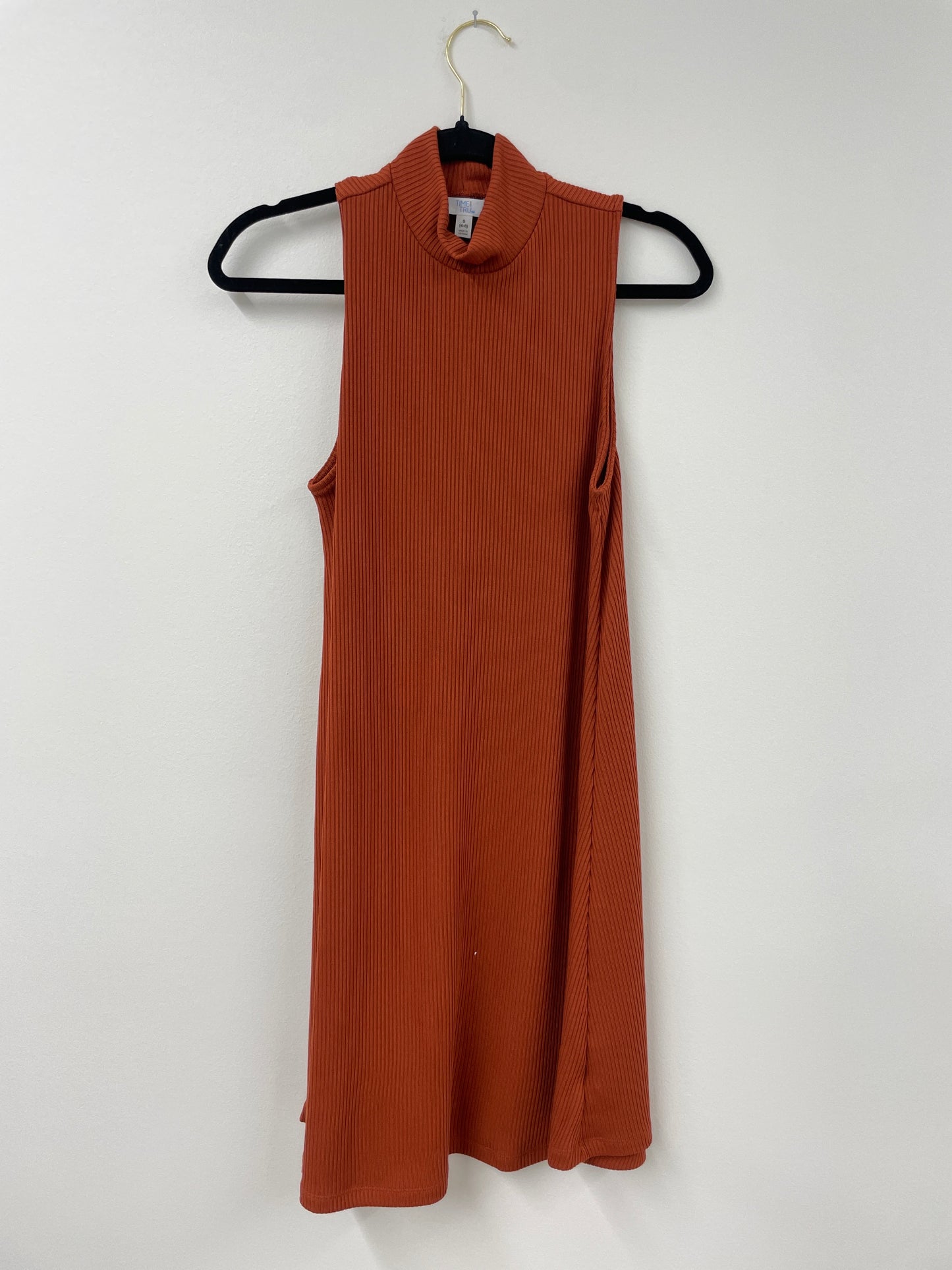 Time and Tru ribbed sleeveless mini dress Size S /EUC