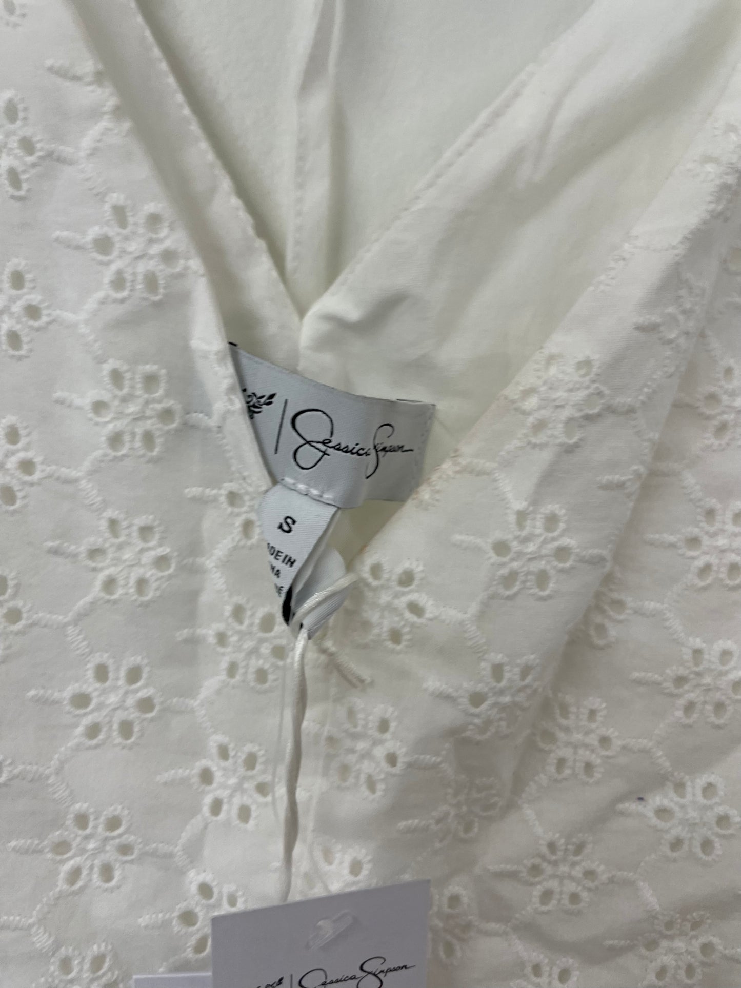 Jessica Simpson eyelet baby doll mini dress Size S / NWT