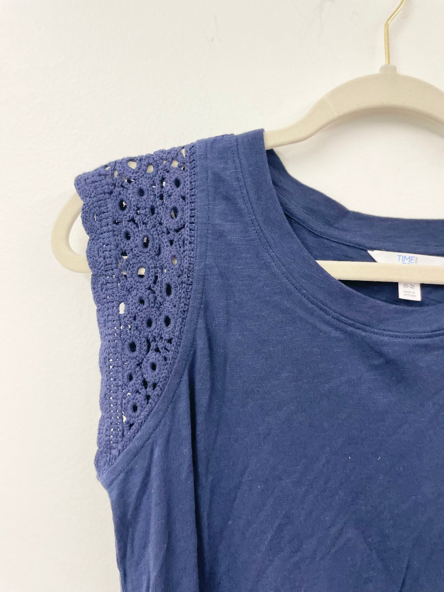 Time and Tru crochet sleeve mini dress Size S / NWT