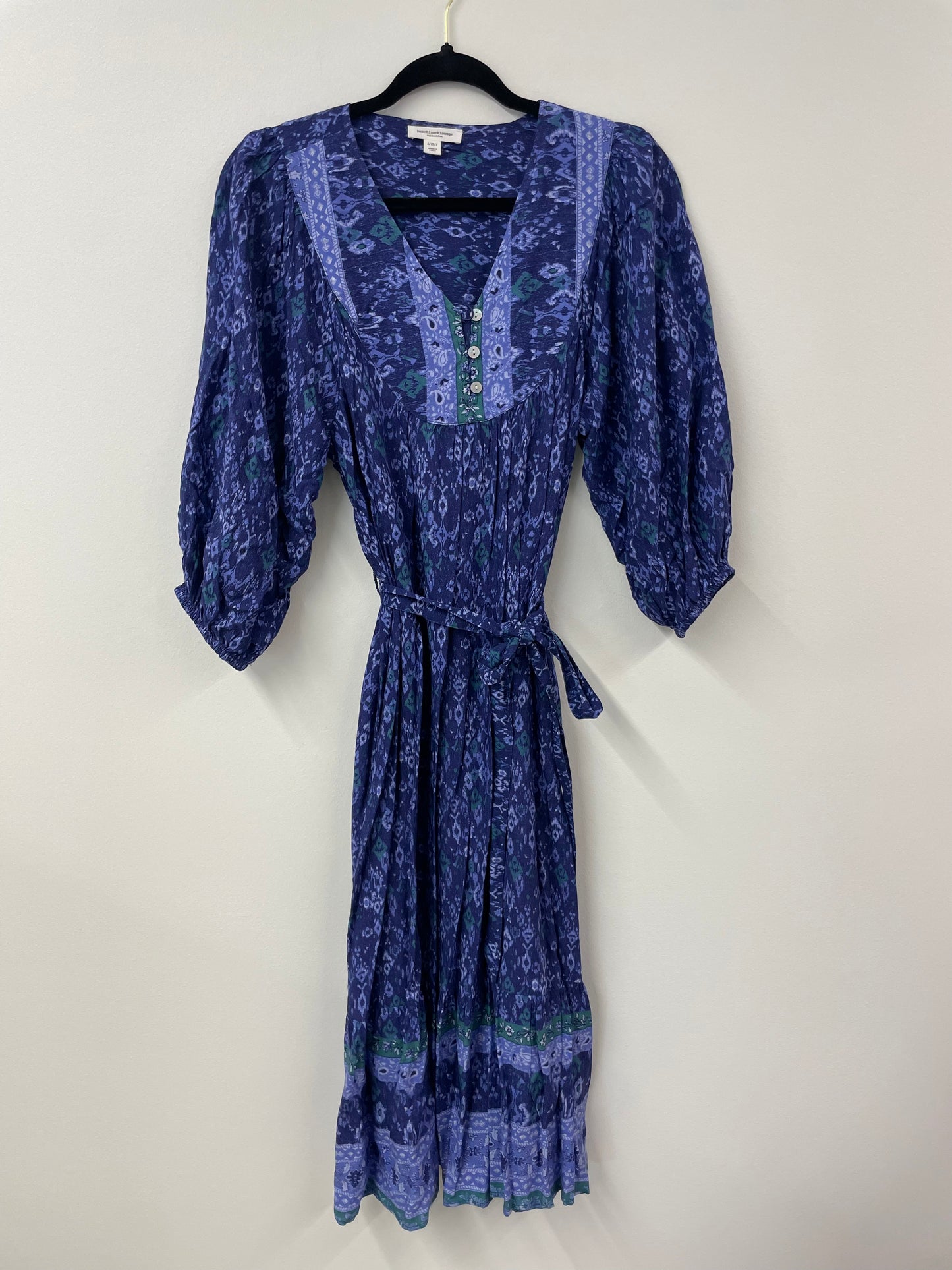 Beach Lunch Lounge 3/4 sleeve midi dress Size S / GUC