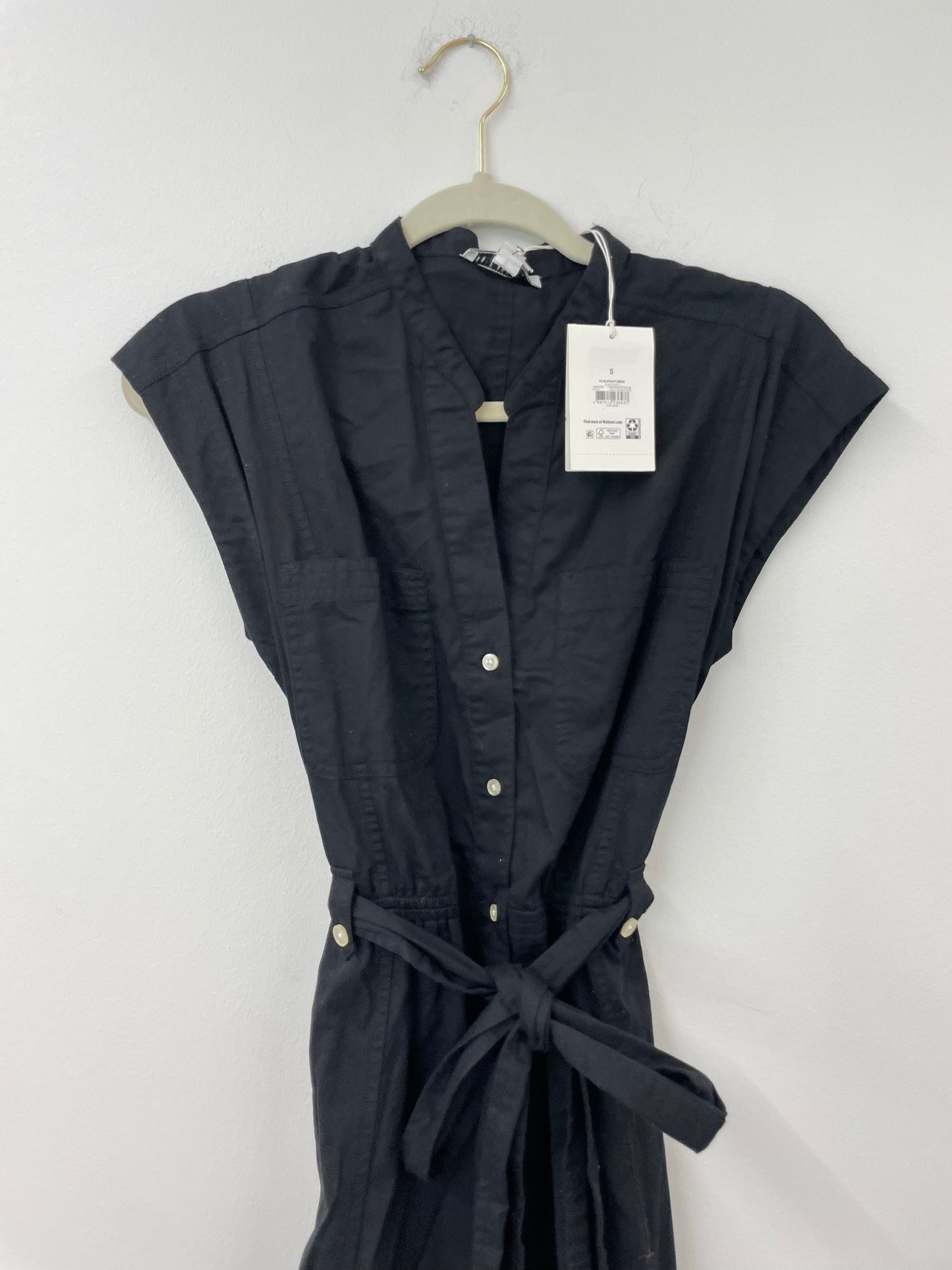 Free Assembly midi tie dress with capped sleeves Size S / NWT