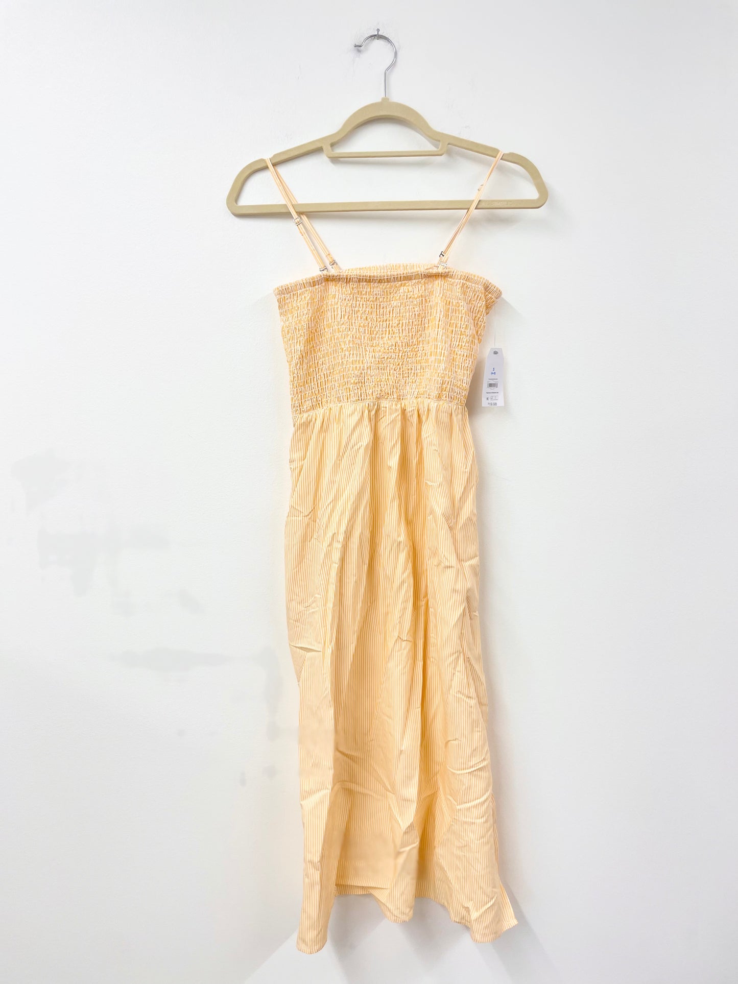 Time and Tru smocked spaghetti strap midi dress Size S / NWT