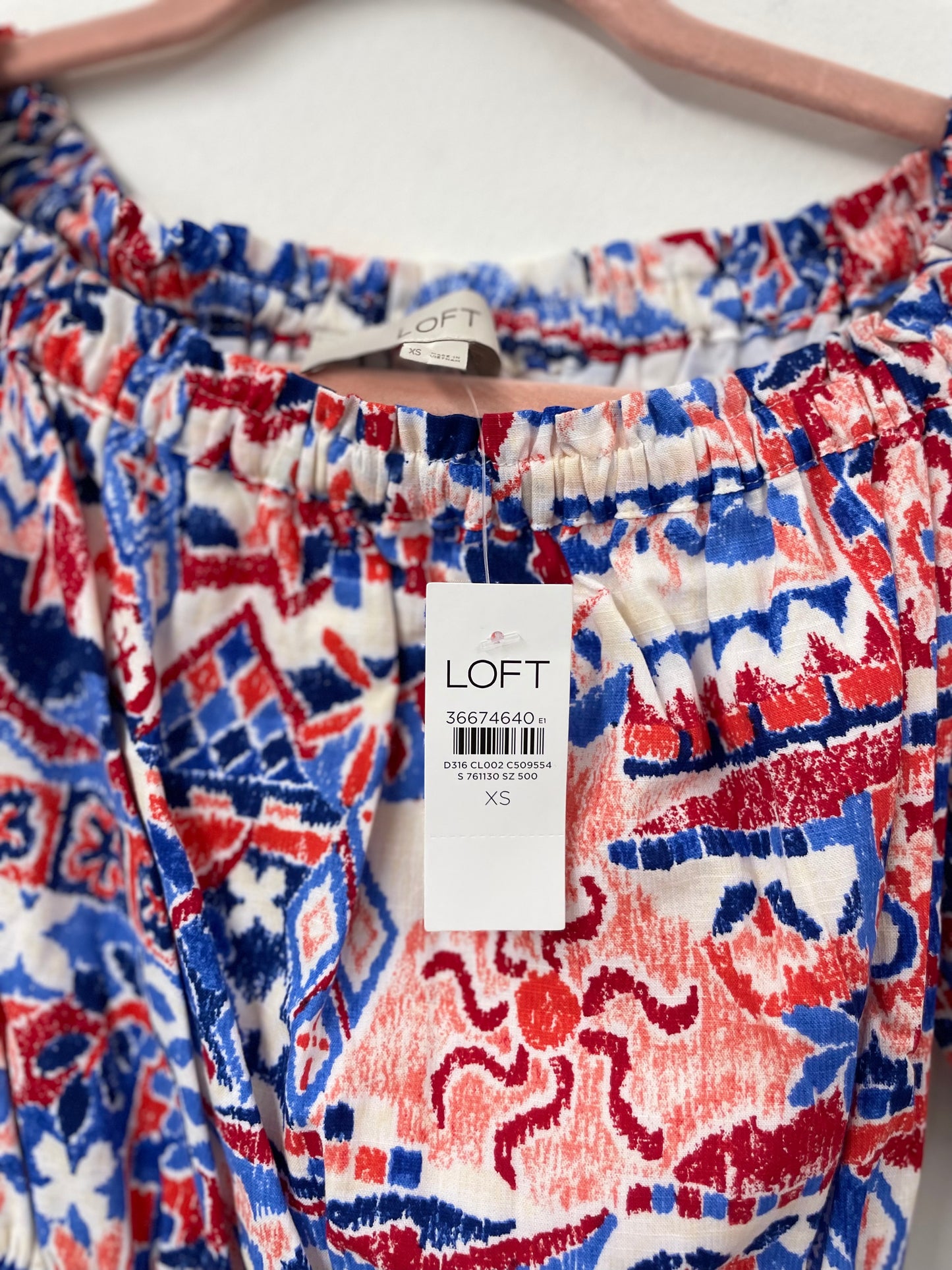 Loft off the shoulder mini dress Size XS / NWT