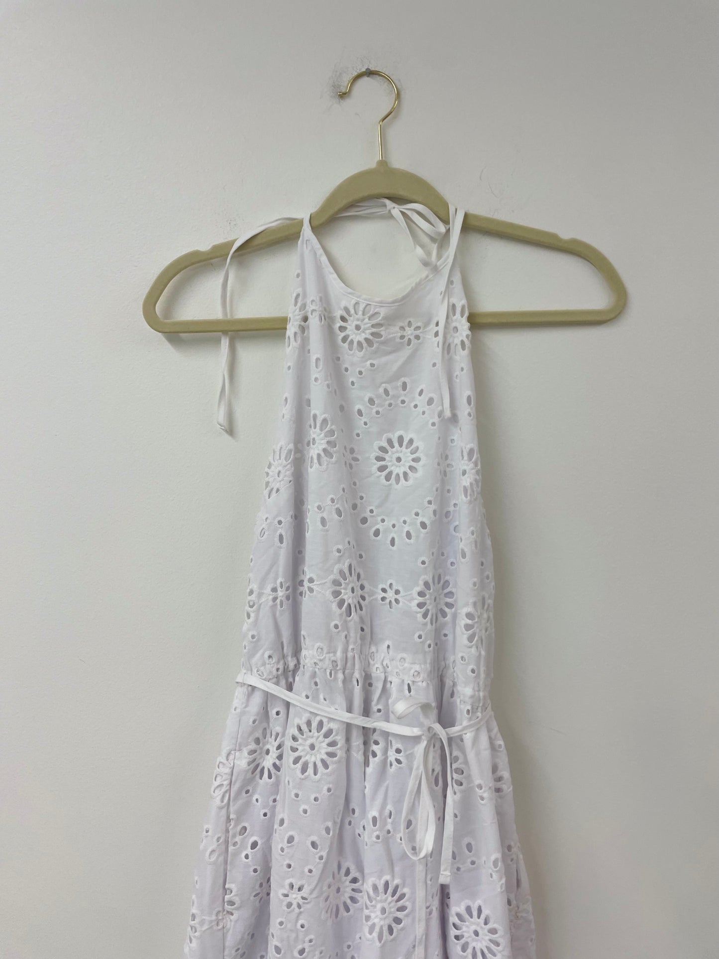 Time and Tru halter top eyelet midi dress Size S / NWT