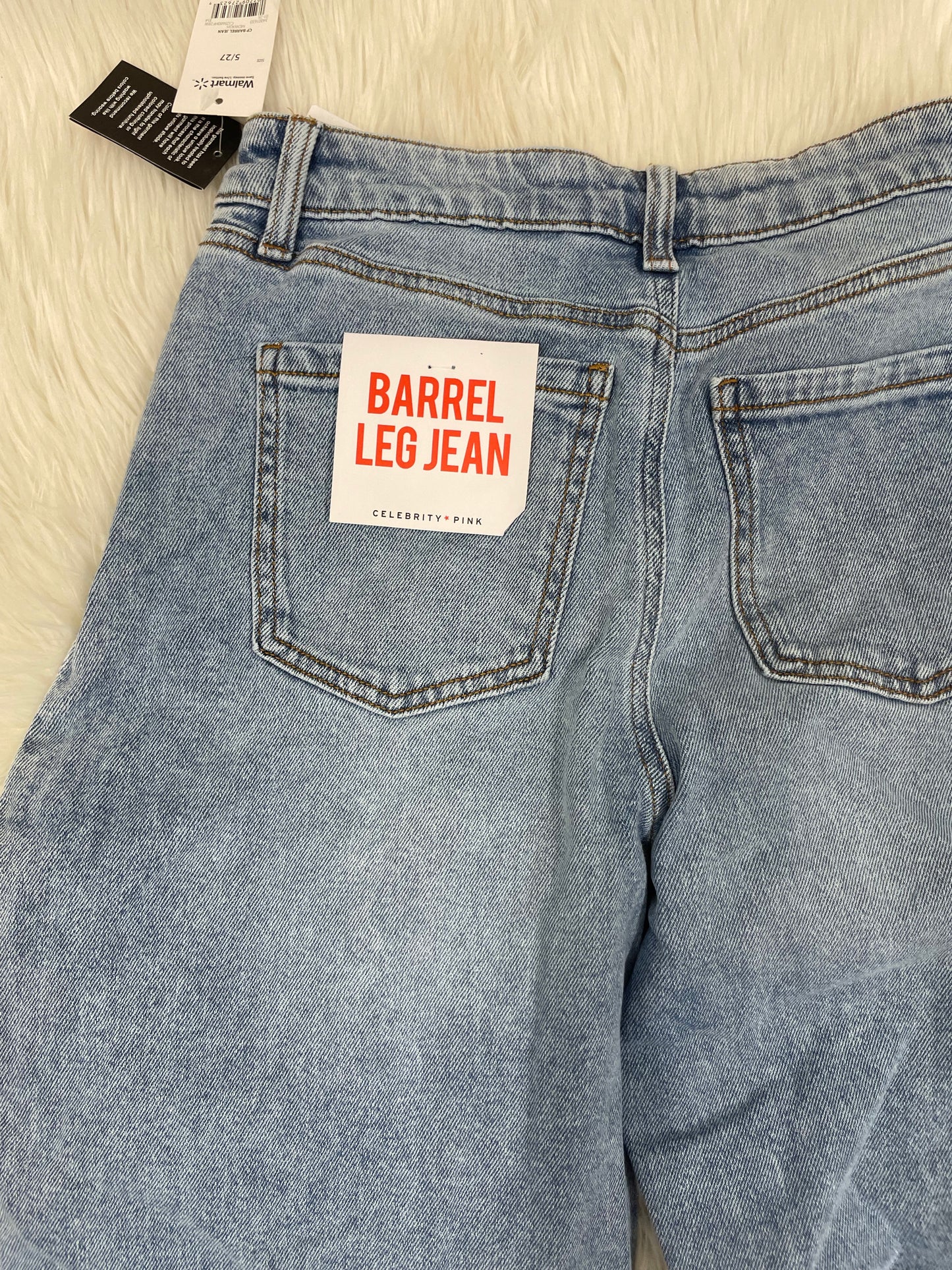 Celebrity Pink barrel leg jeans Size 5/27 \NWT