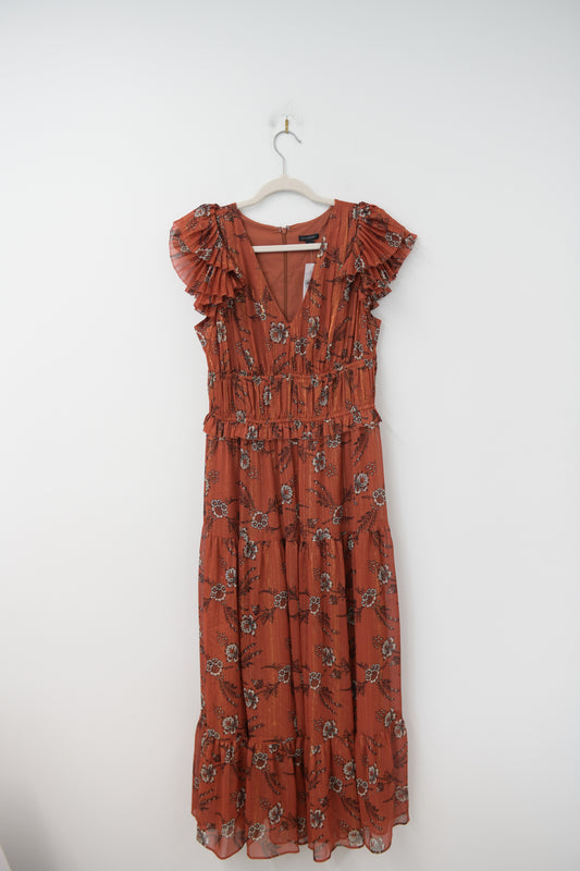 Ann Taylor flutter sleeve maxi dress Size 4 / NWT
