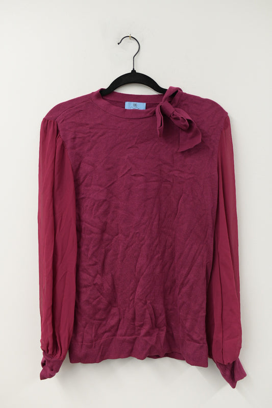 Cece tie neck sweater Size M/ NWT