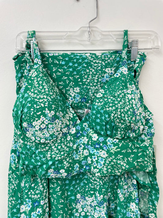 No Boundaries high waisted tie skirt/crop top set Size M / NWT