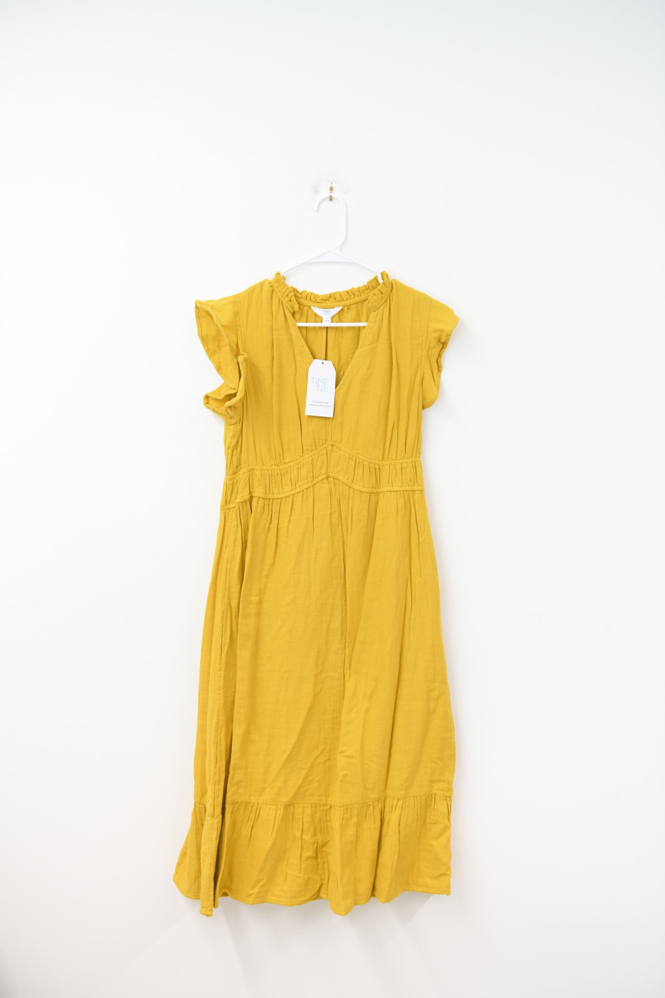 Time and Tru flutter sleeve midi dress Size S / NWT