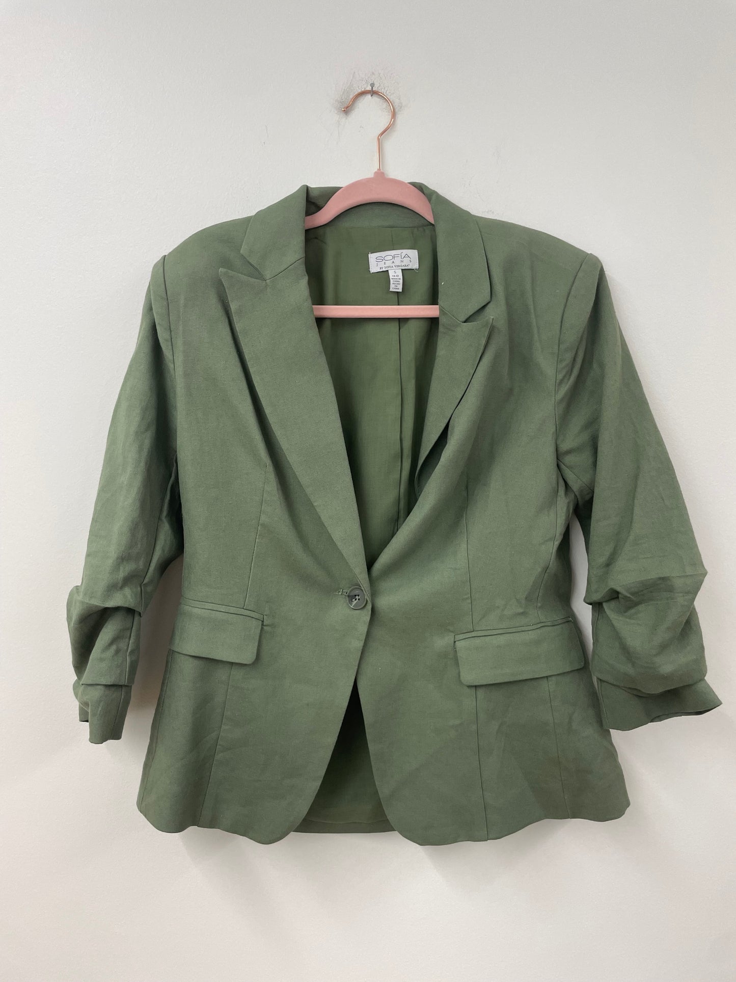 Sofia 3/4 sleeve blazer  Size S/ EUC