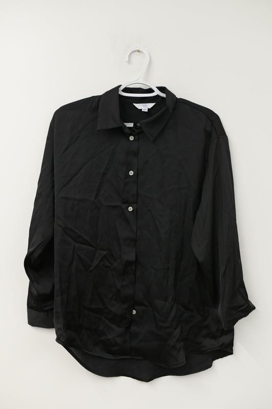 Time and Tru satin button up blouse Size S/ EUC
