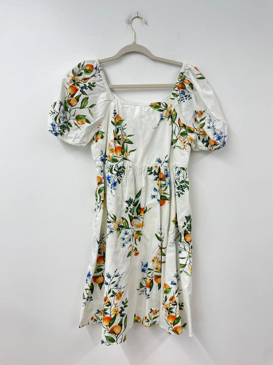 Time and Tru puffed sleeve tie back mini dress Size S /  EUC