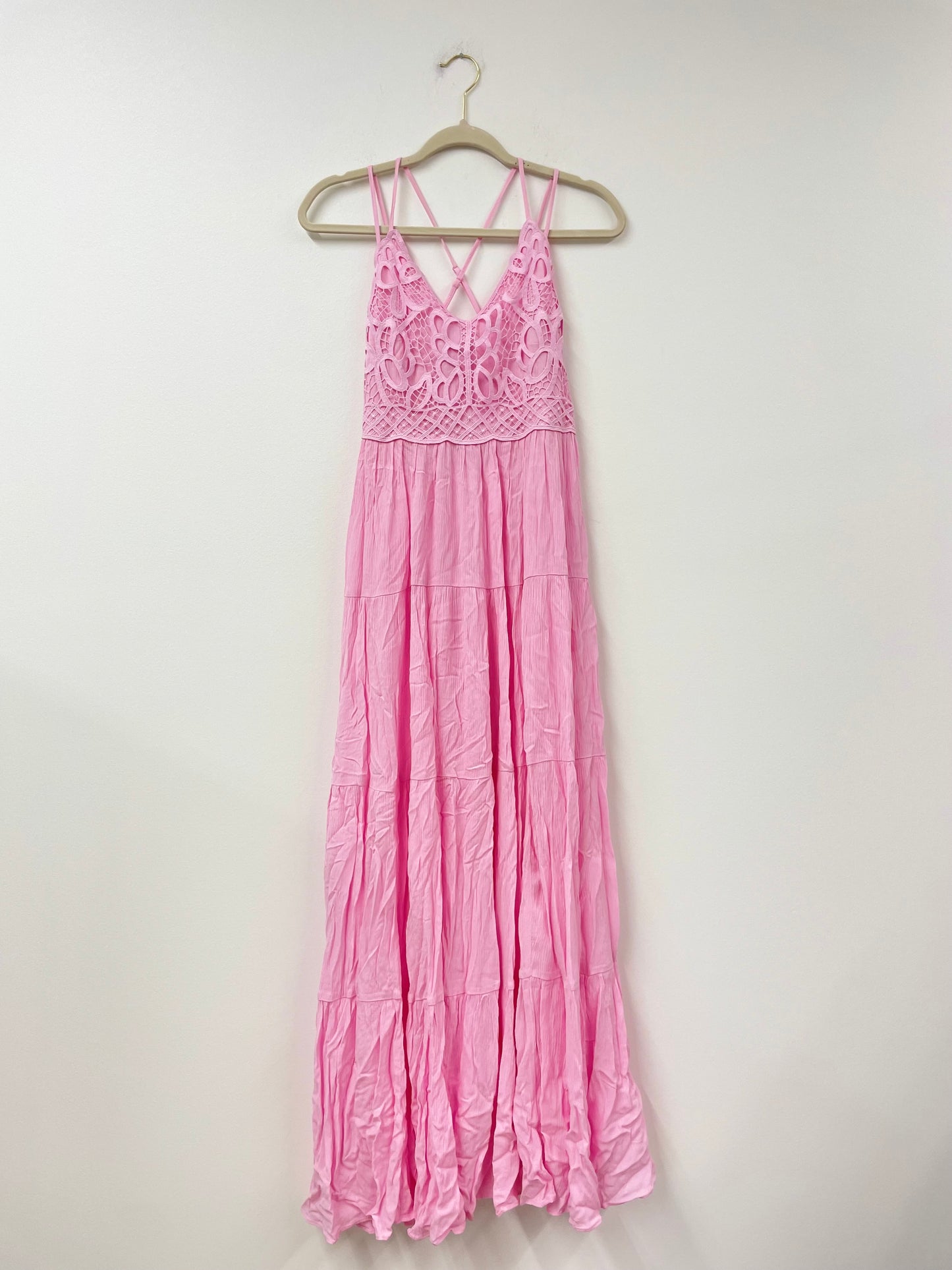 Jessica Simpson crochet top maxi dress  Size S /NWT