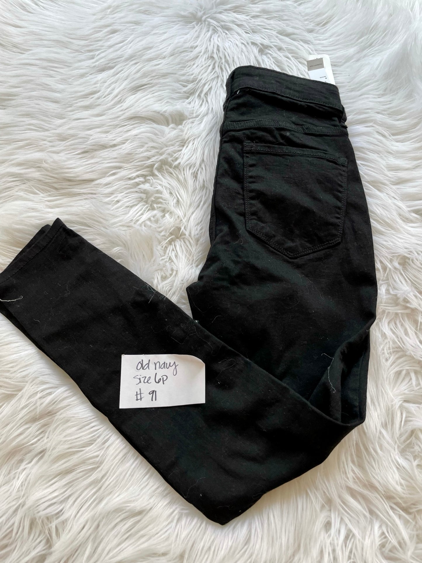 Old Navy black jeans Size 6p /NWT