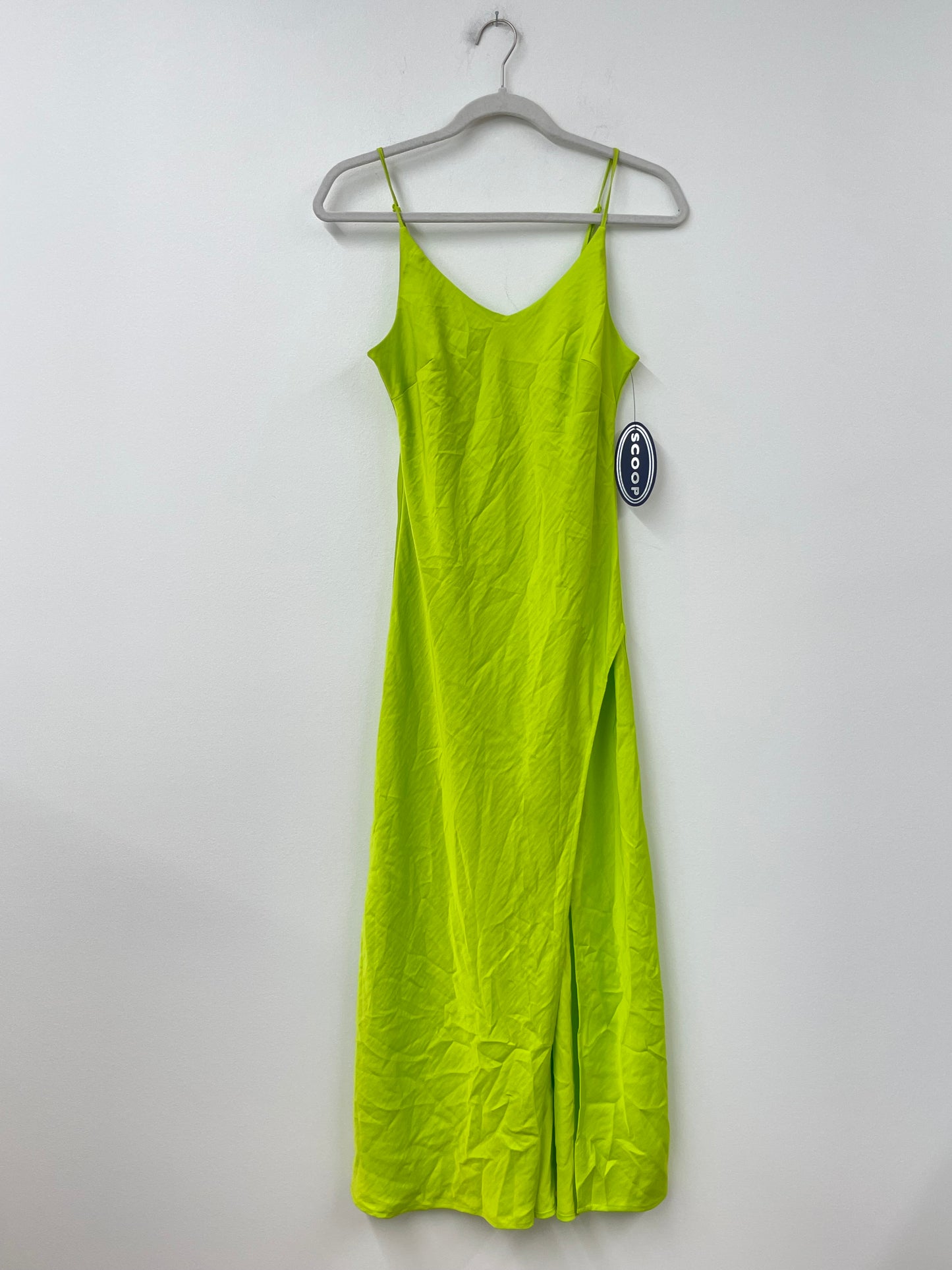 Scoop satin slip midi dress Size S/NWT