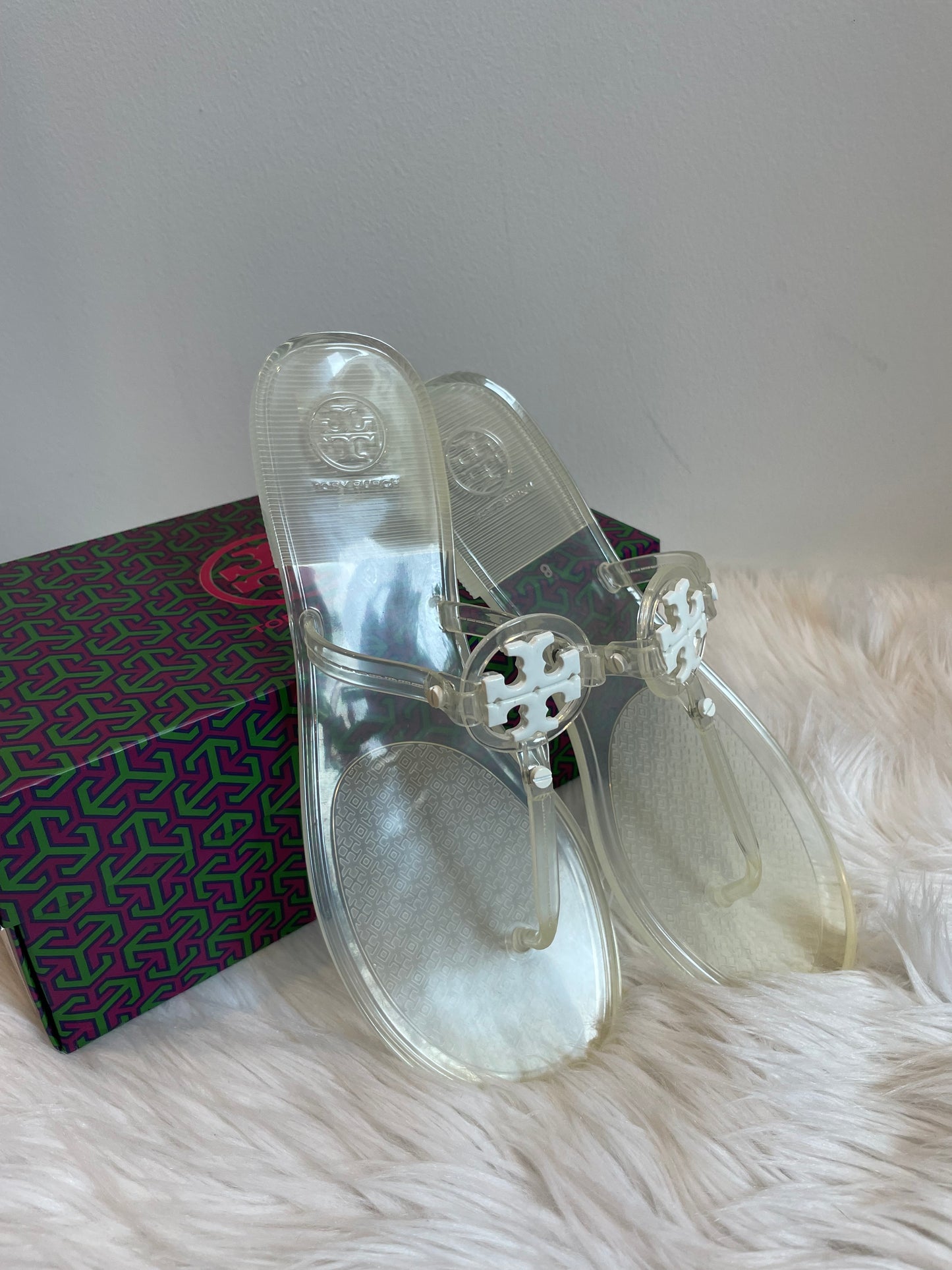 Tory Burch mini Miller jelly sandals Size 8.5 NEW