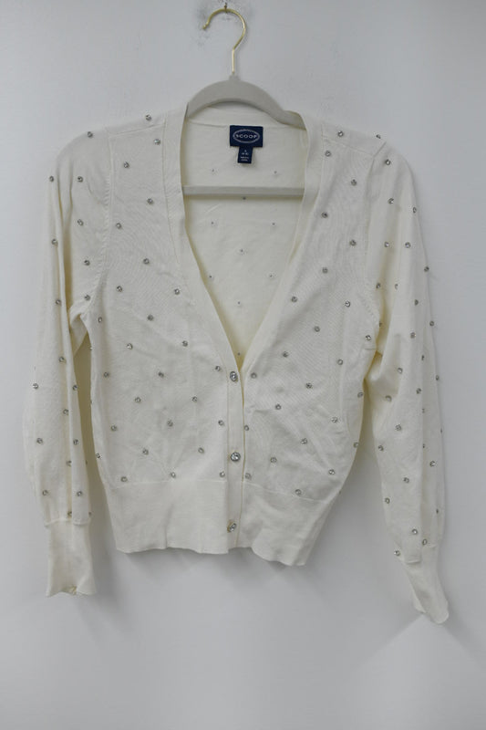 Scoop jewel studded cardigan Size S / EUC